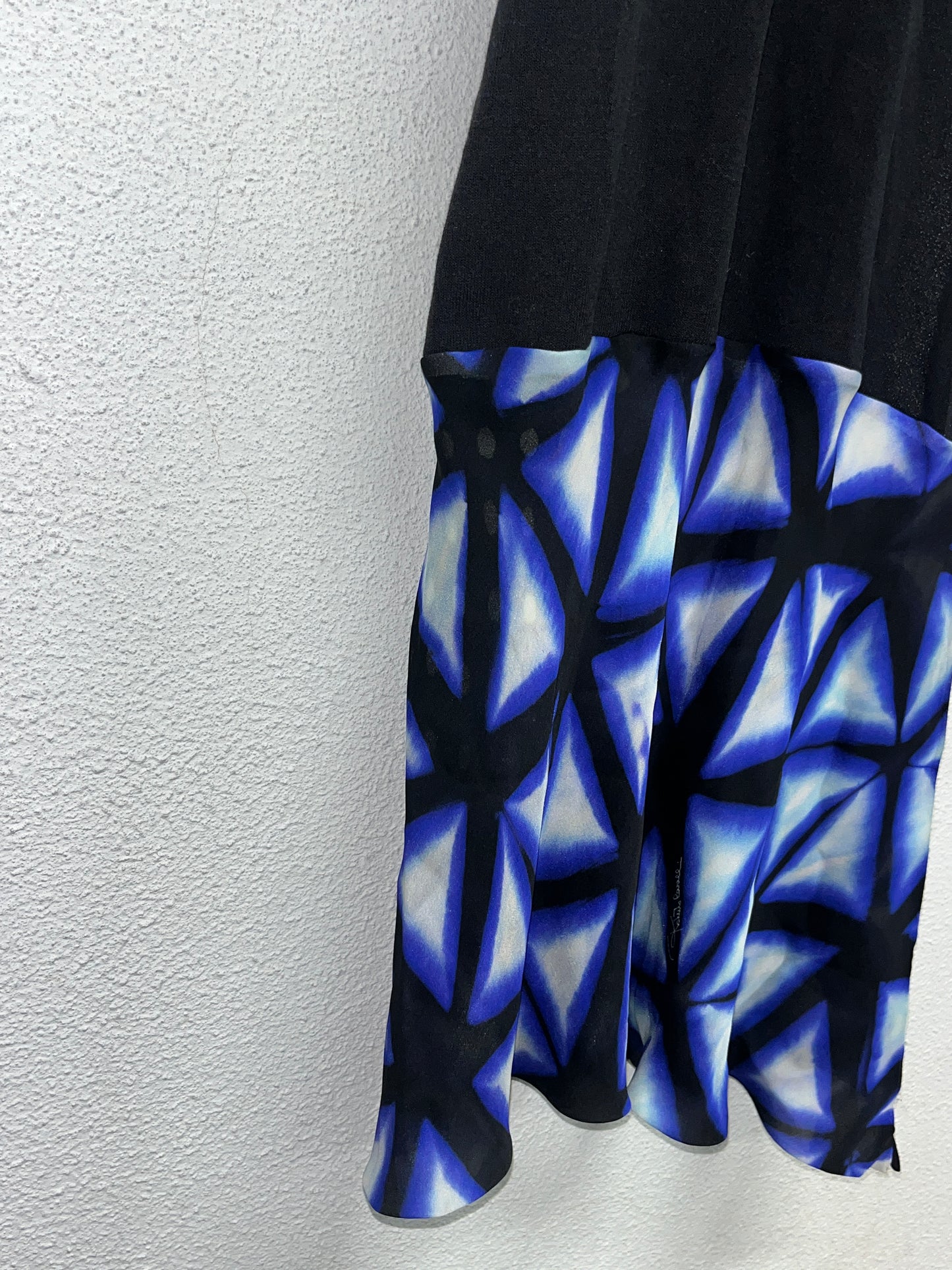 ROBERTO CAVALLI asymmetrical slit sheer stretchy dress (S)