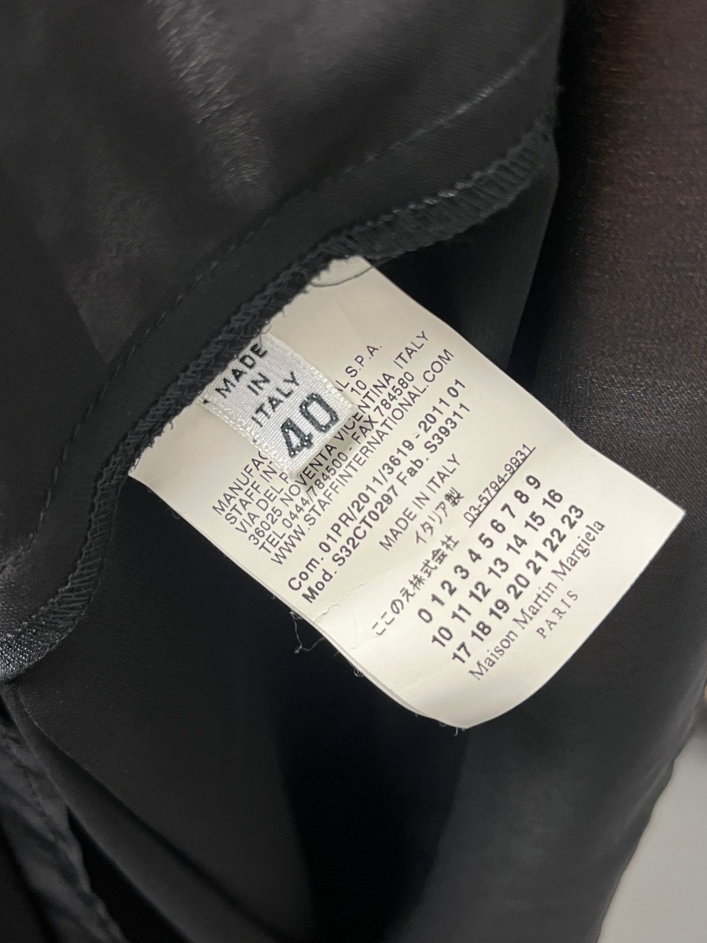 MAISON MARGIELA black dress with multi straps (S)