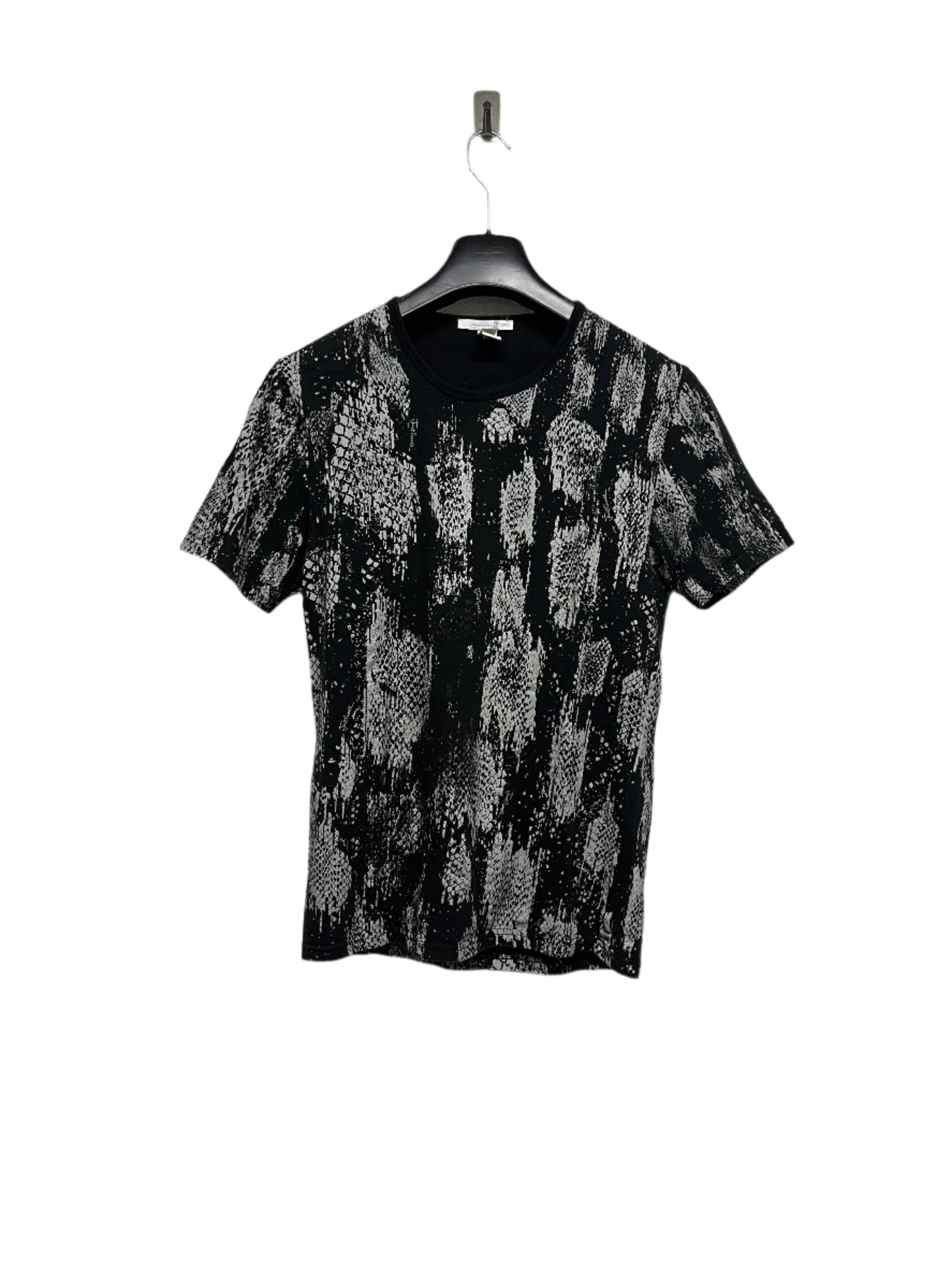 ROBERTO CAVALLI black snakeskin print t-shirt (M)