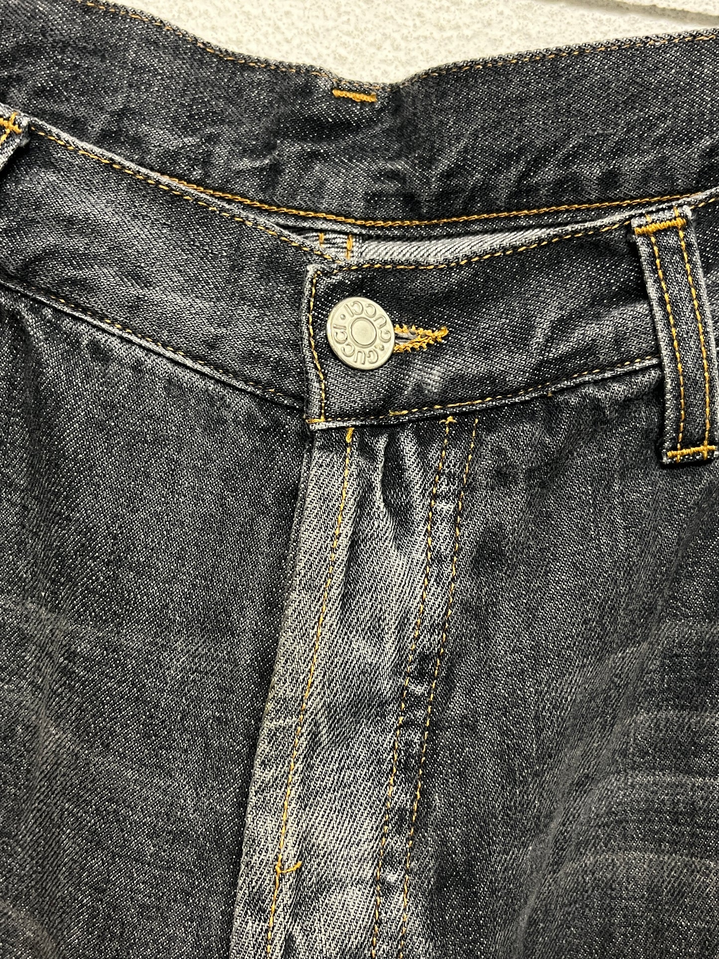 GUCCI loose fit denim grey jeans (M/L)