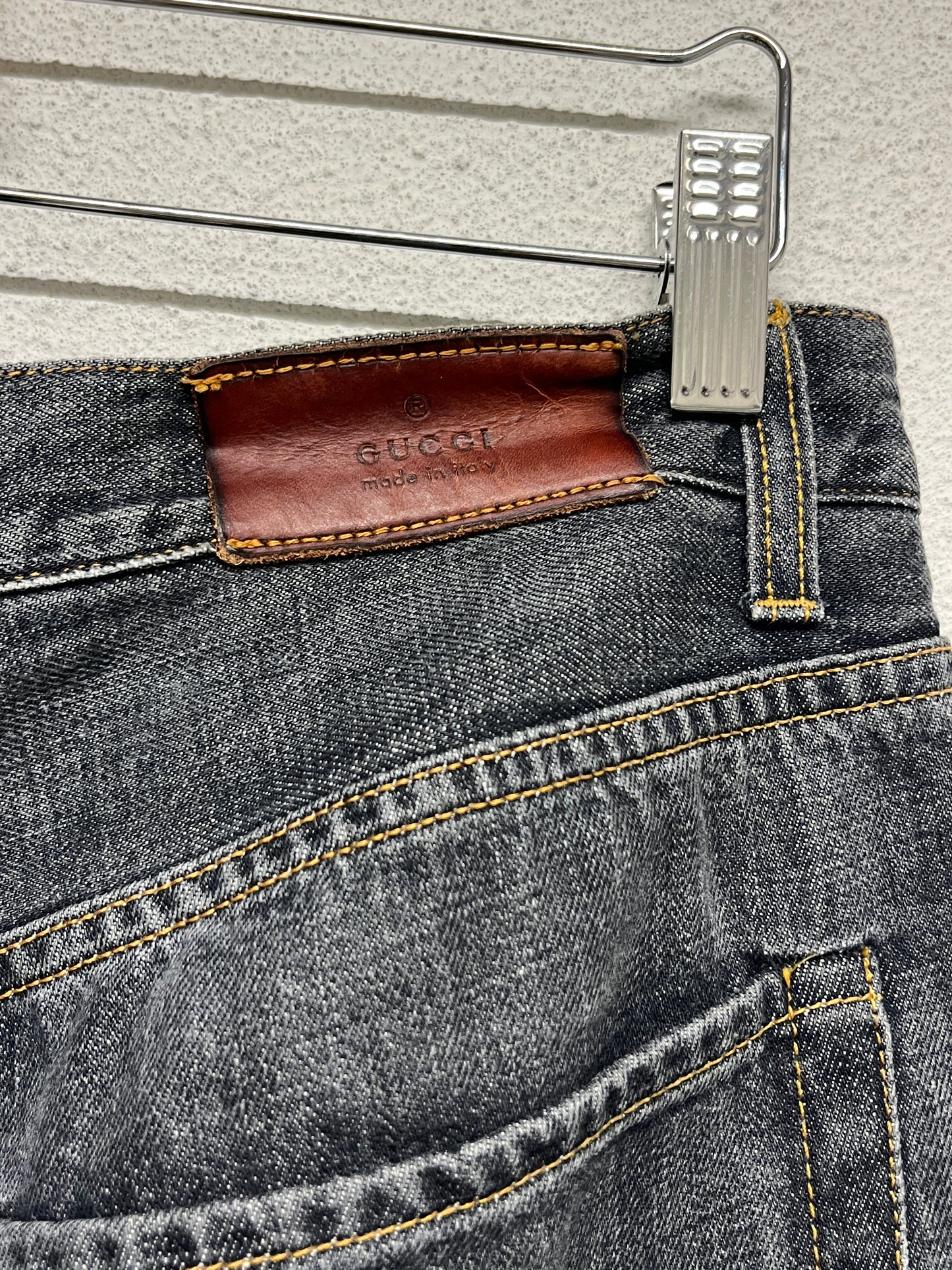 GUCCI loose fit denim grey jeans (M/L)