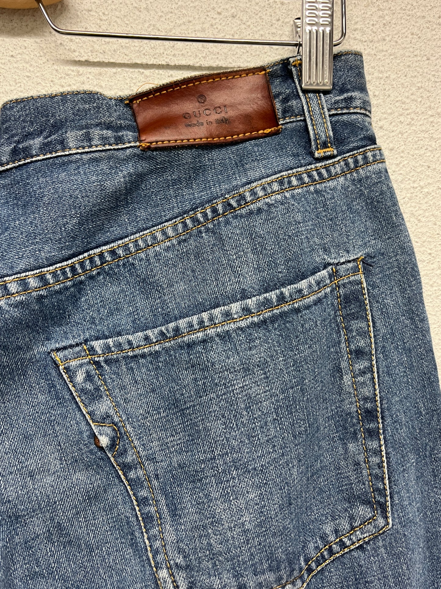 GUCCI loose fit denim blue jeans (M/L)