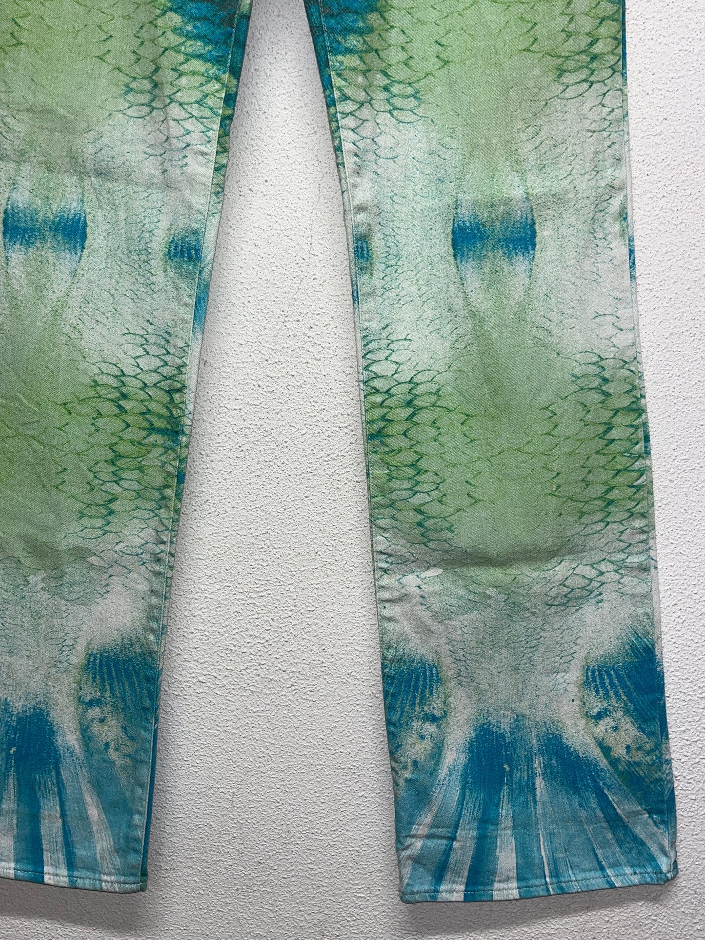 ROBERTO CAVALLI animal-abstract print trousers (M)