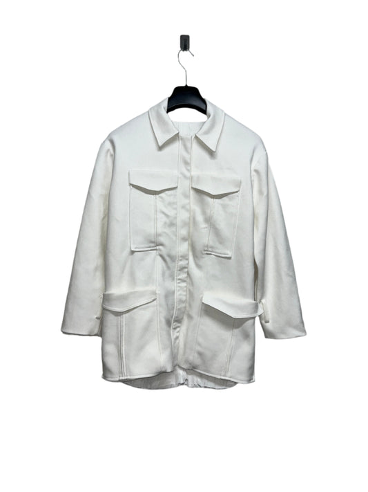 DION LEE white cargo overshirt / jacket (S/M)