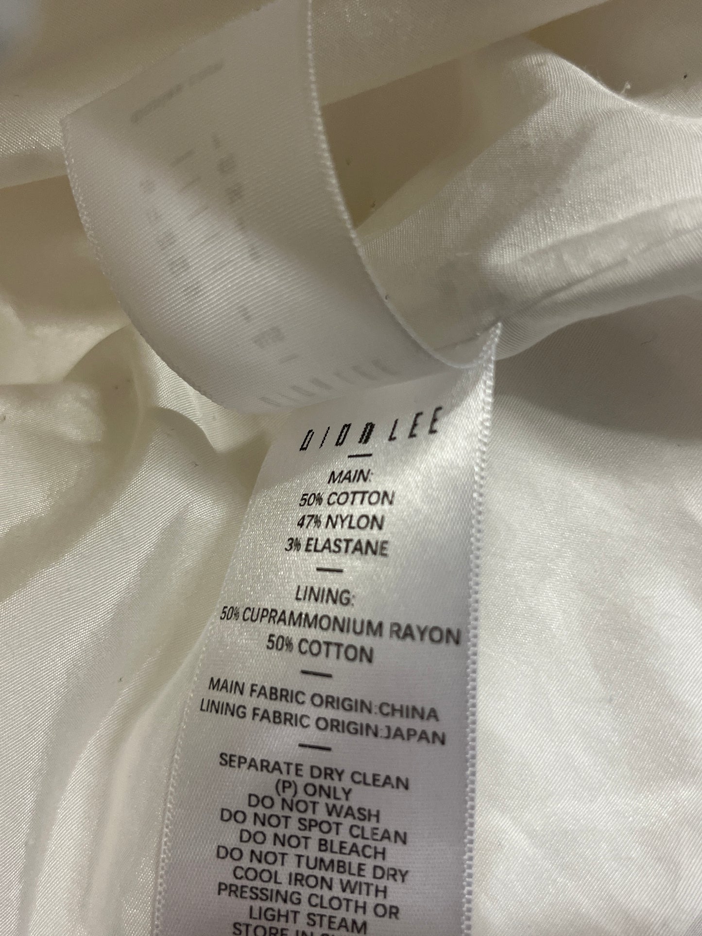 DION LEE white cargo overshirt / jacket (S/M)