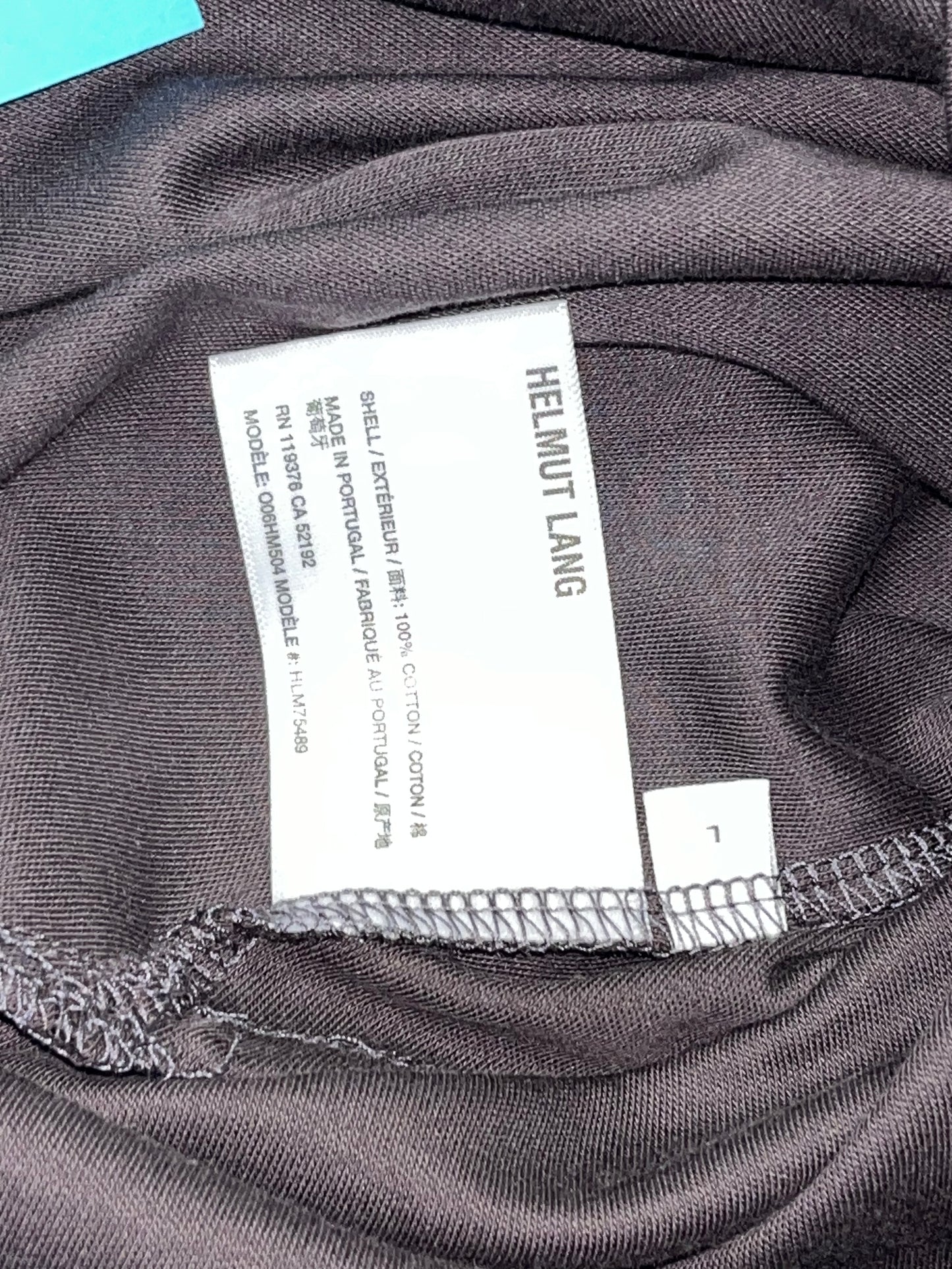 HELMUT LANG grey graphic longsleeve (L)