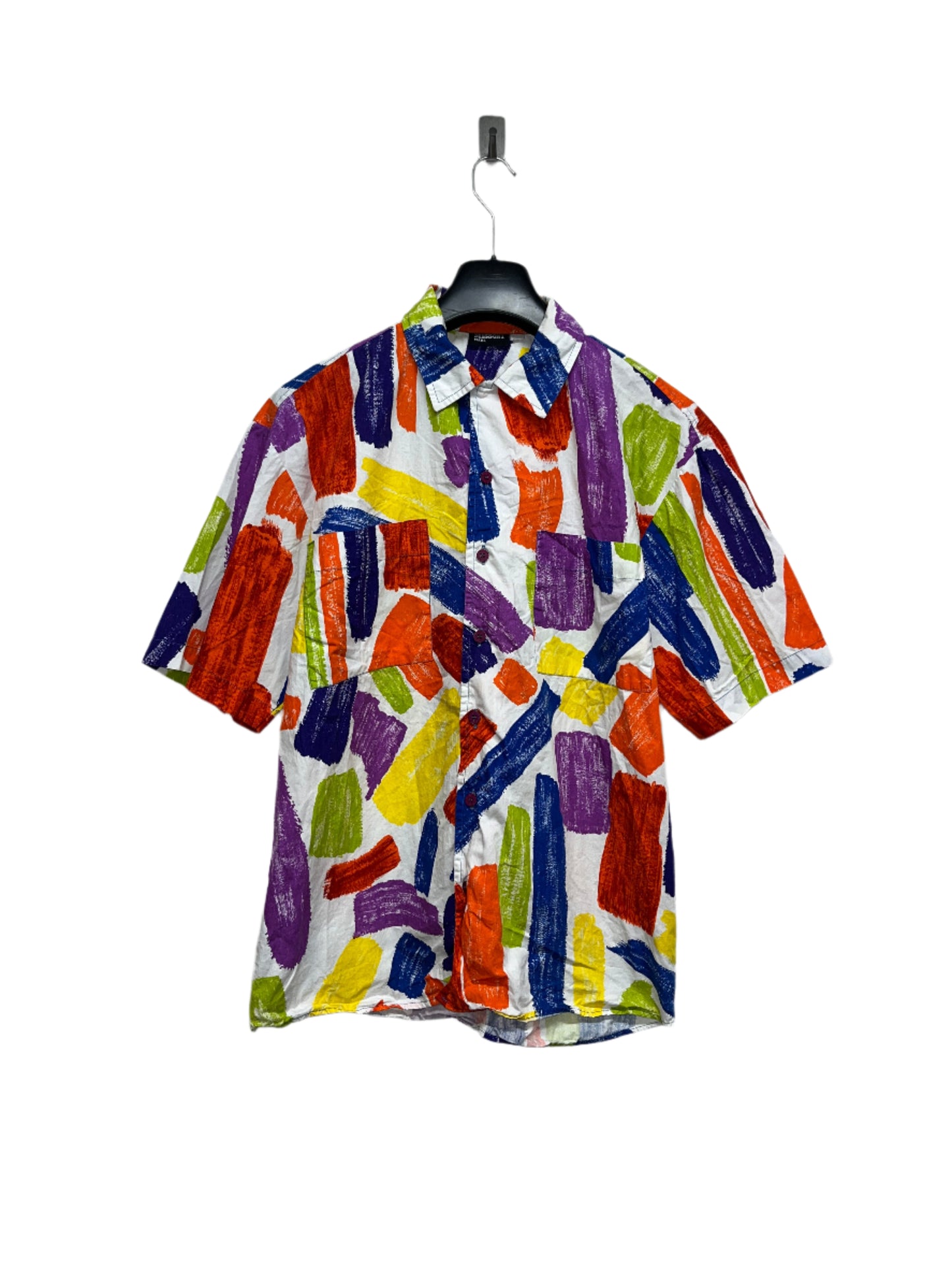 MISSONI short sleeve brush-paint graphic shirt (L)