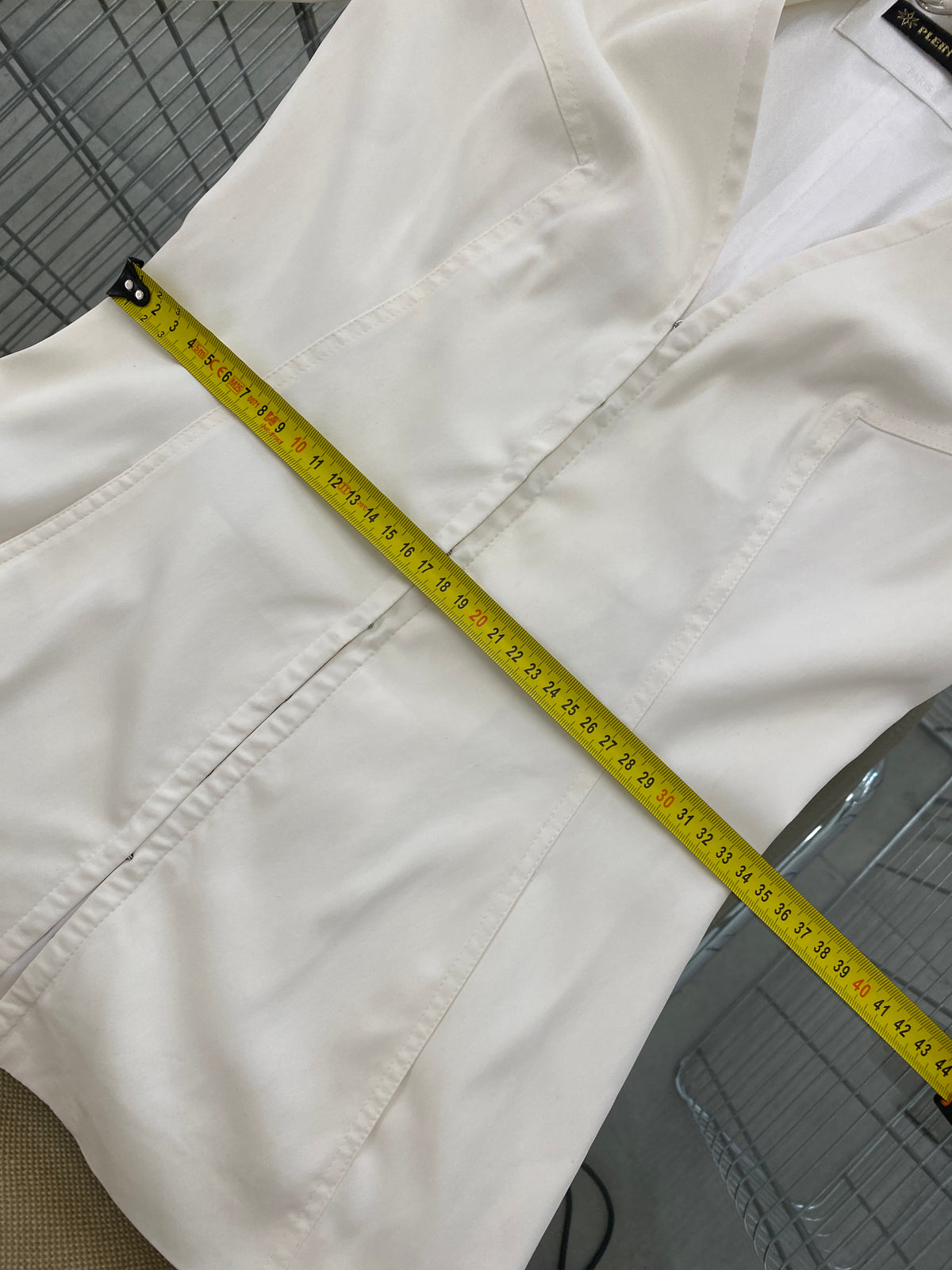 Plein Sud white fitted jacket (S)