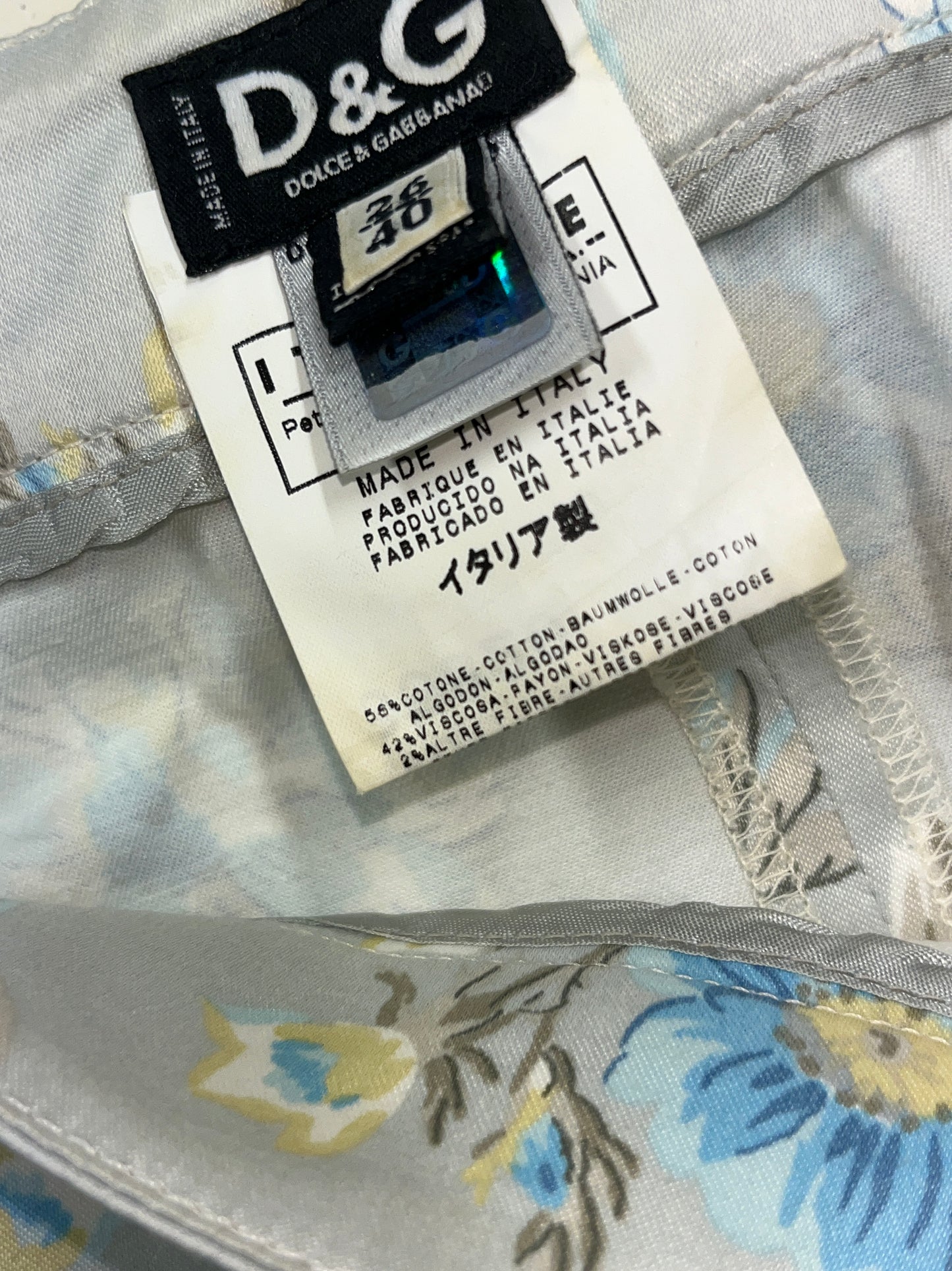 DOLCE & GABBANA floral skirt (S)