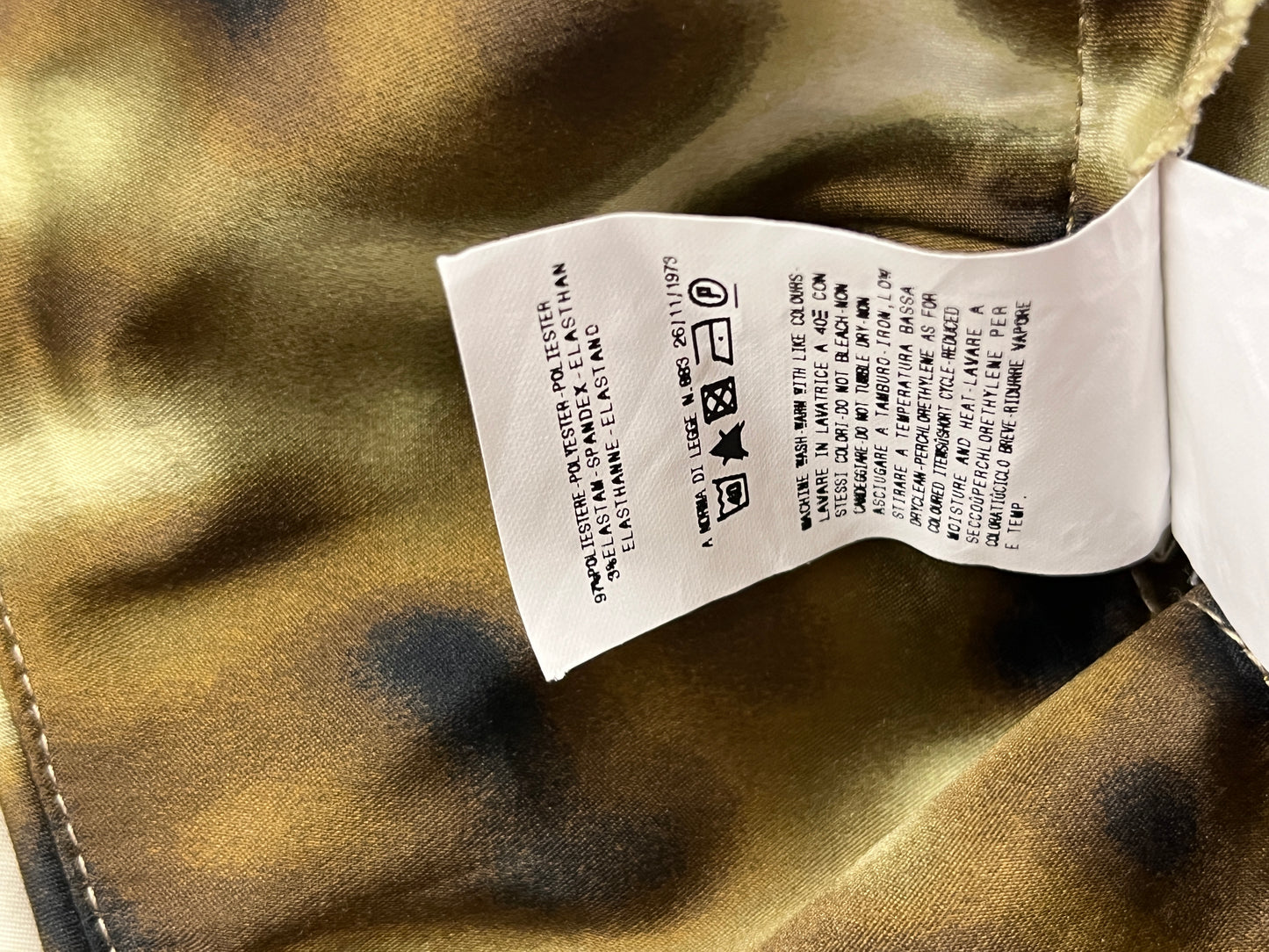 ROBERTO CAVALLI abstract print pleated midi skirt (M)