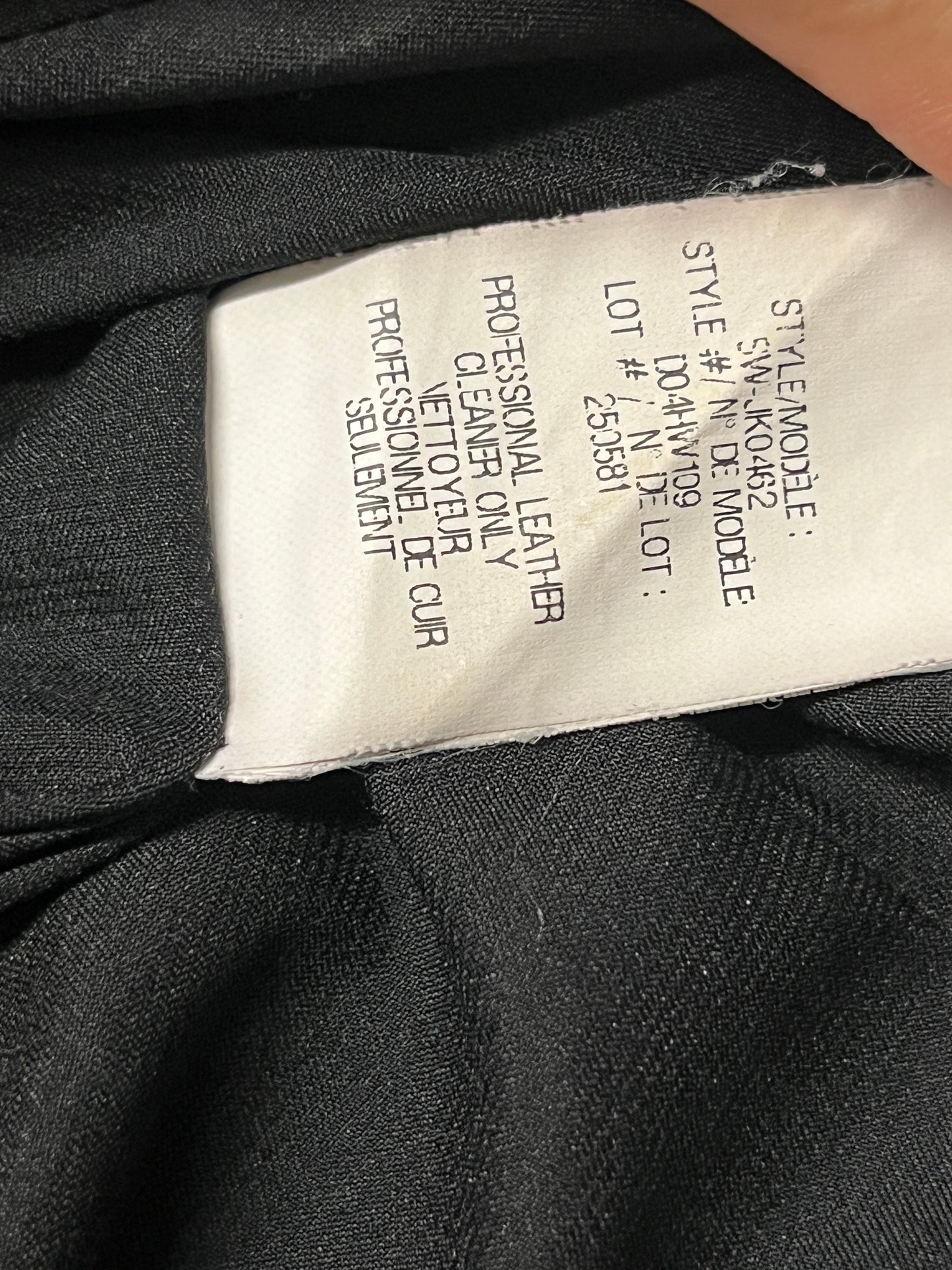 HELMUT LANG leather biker zipped jacket (M)