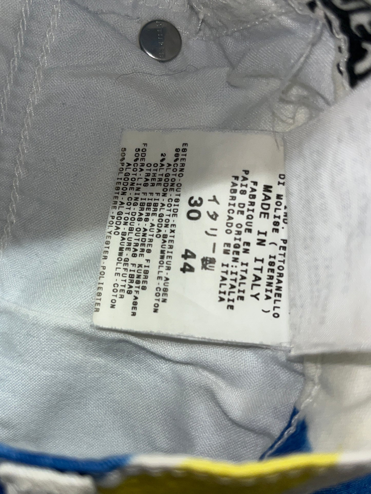 VERSACE stencil effect print trousers (M)