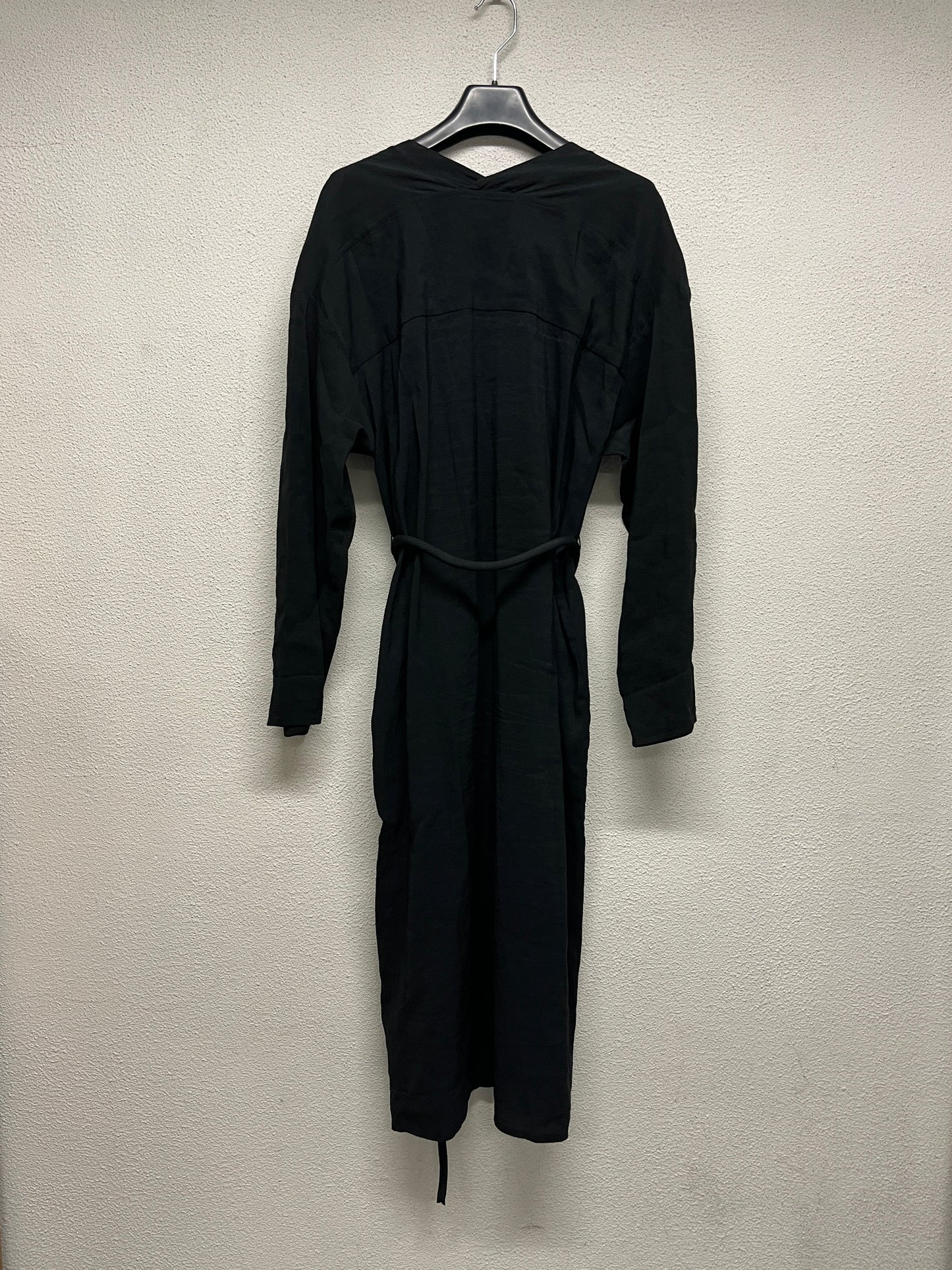 TOTEME black maxi silk and cotton dress (XS/S)