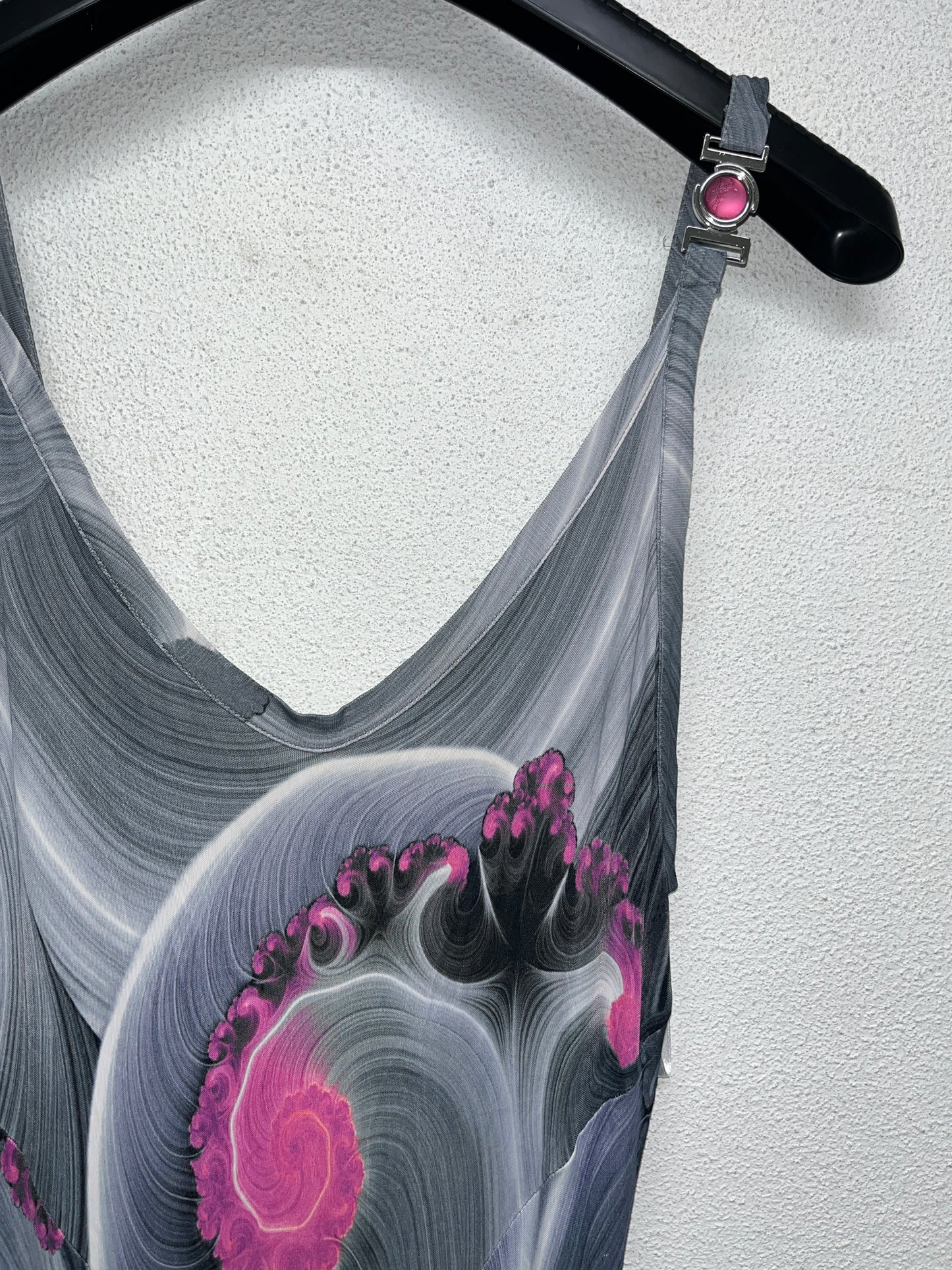 VERSACE abstract viscose dress (XL)