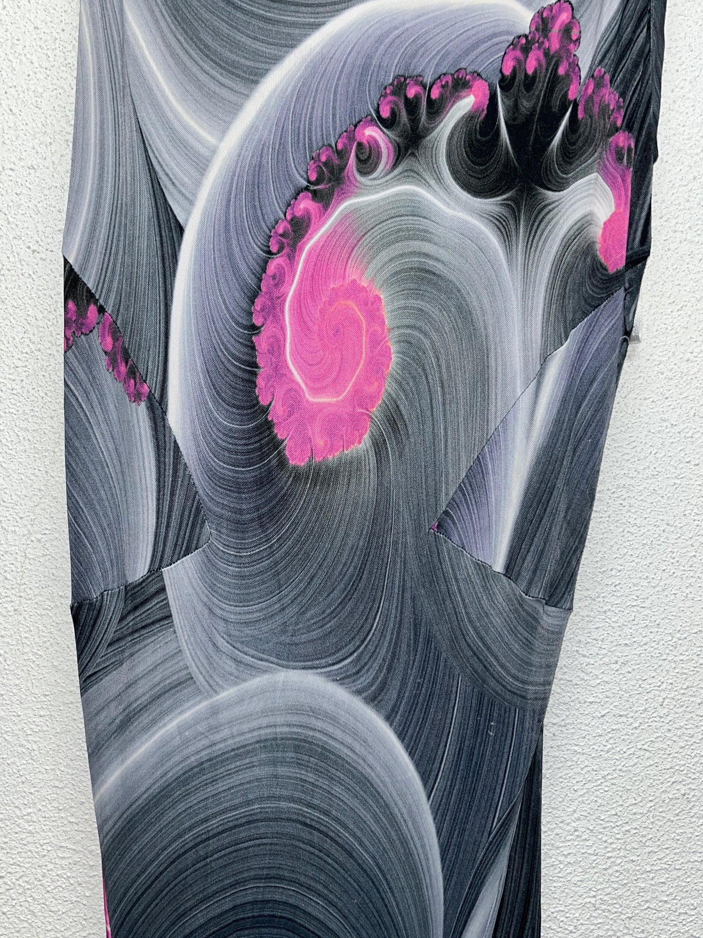 VERSACE abstract viscose dress (XL)