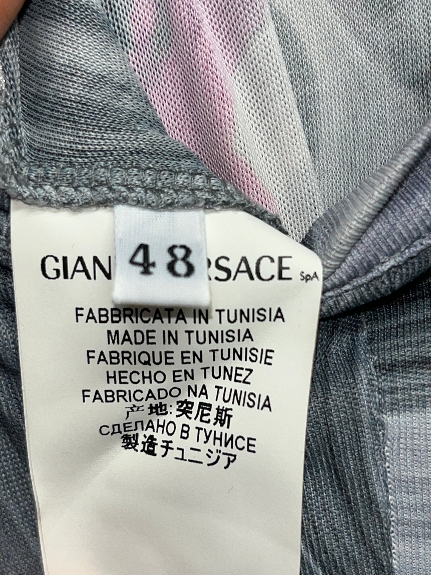 VERSACE abstract viscose dress (XL)