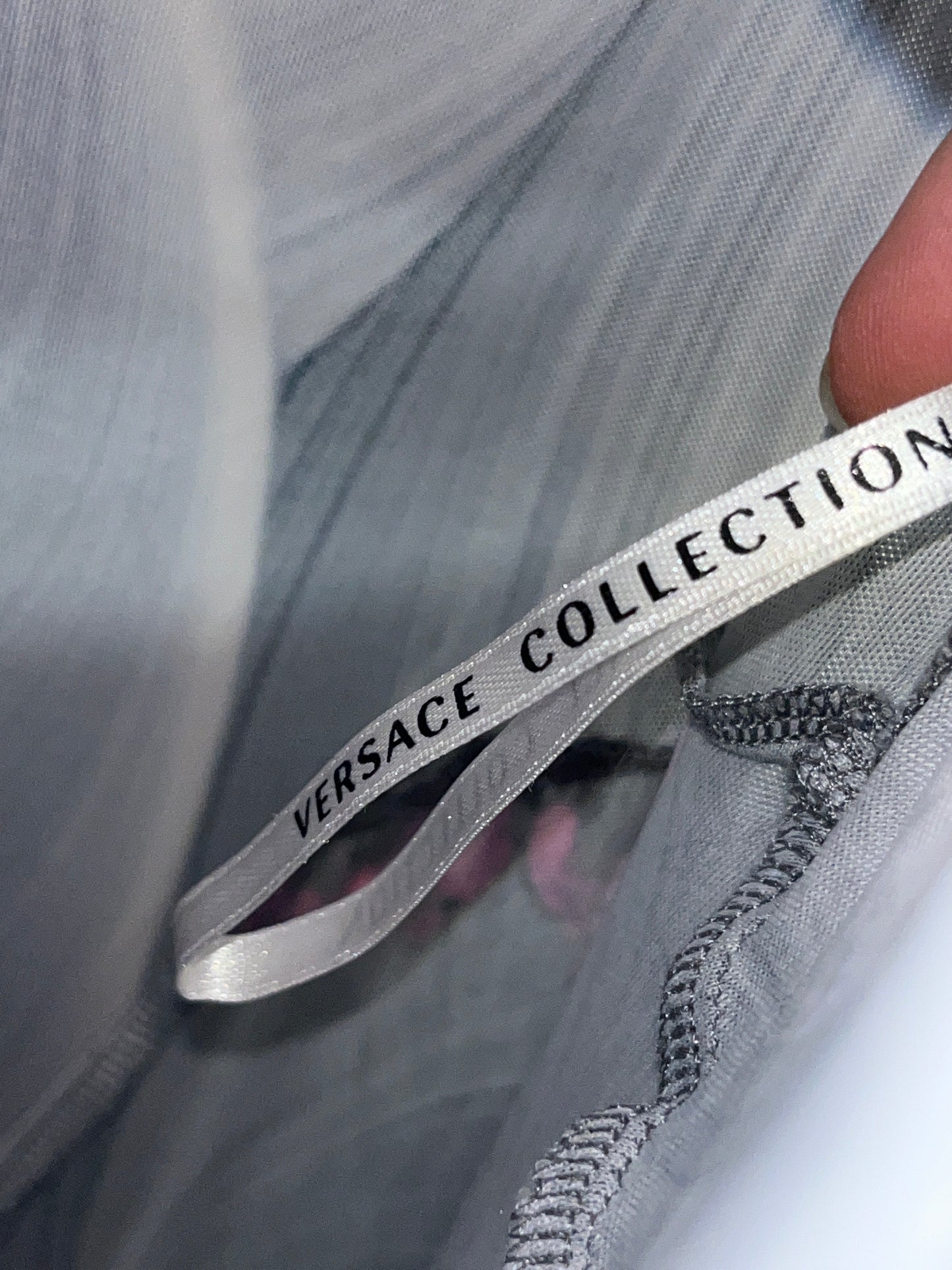 VERSACE abstract viscose dress (XL)