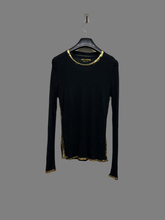 ZADIG & VOLTAIRE see-through stretchy long sleeve (XS)