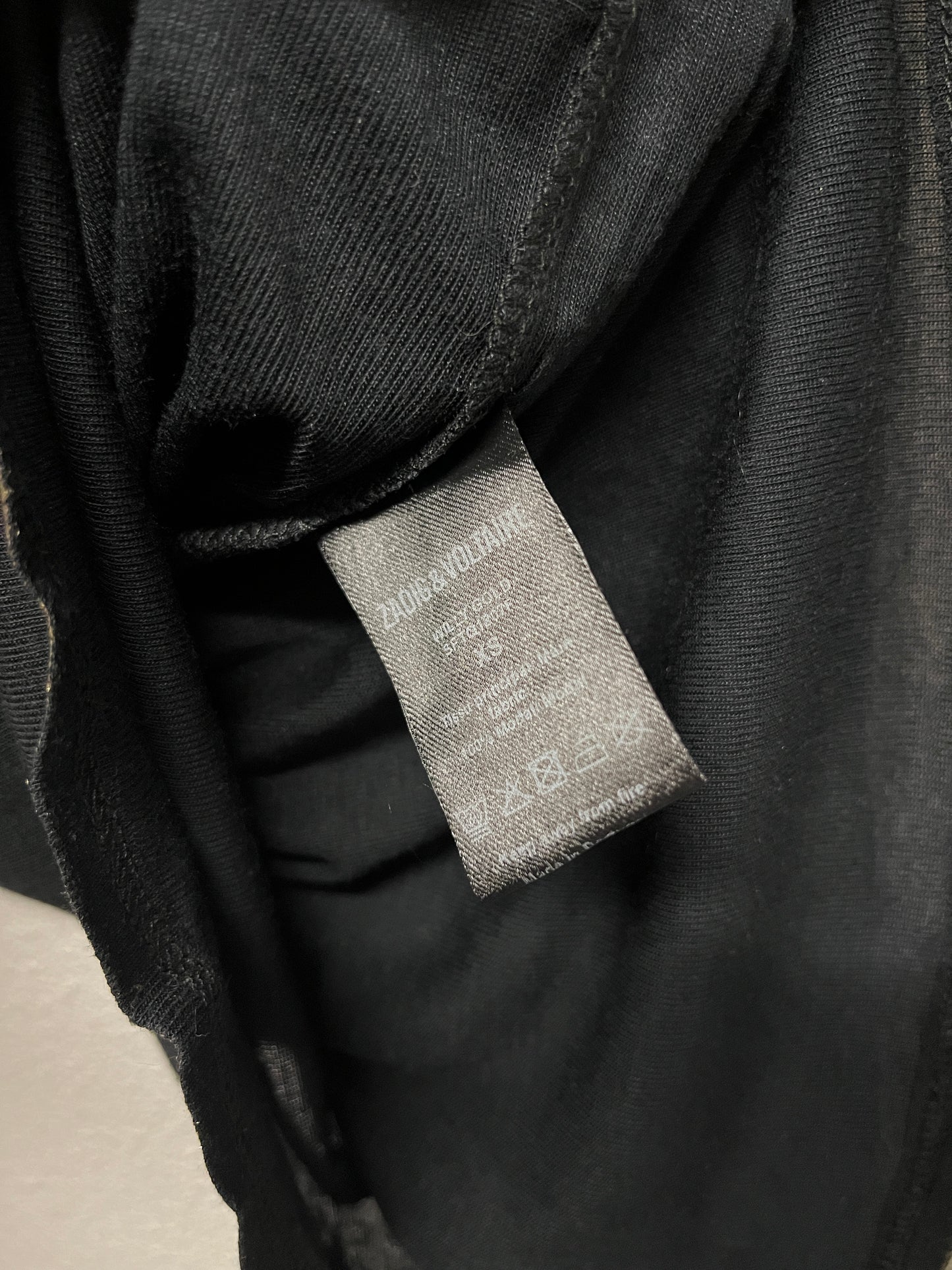 ZADIG & VOLTAIRE see-through stretchy long sleeve (XS)