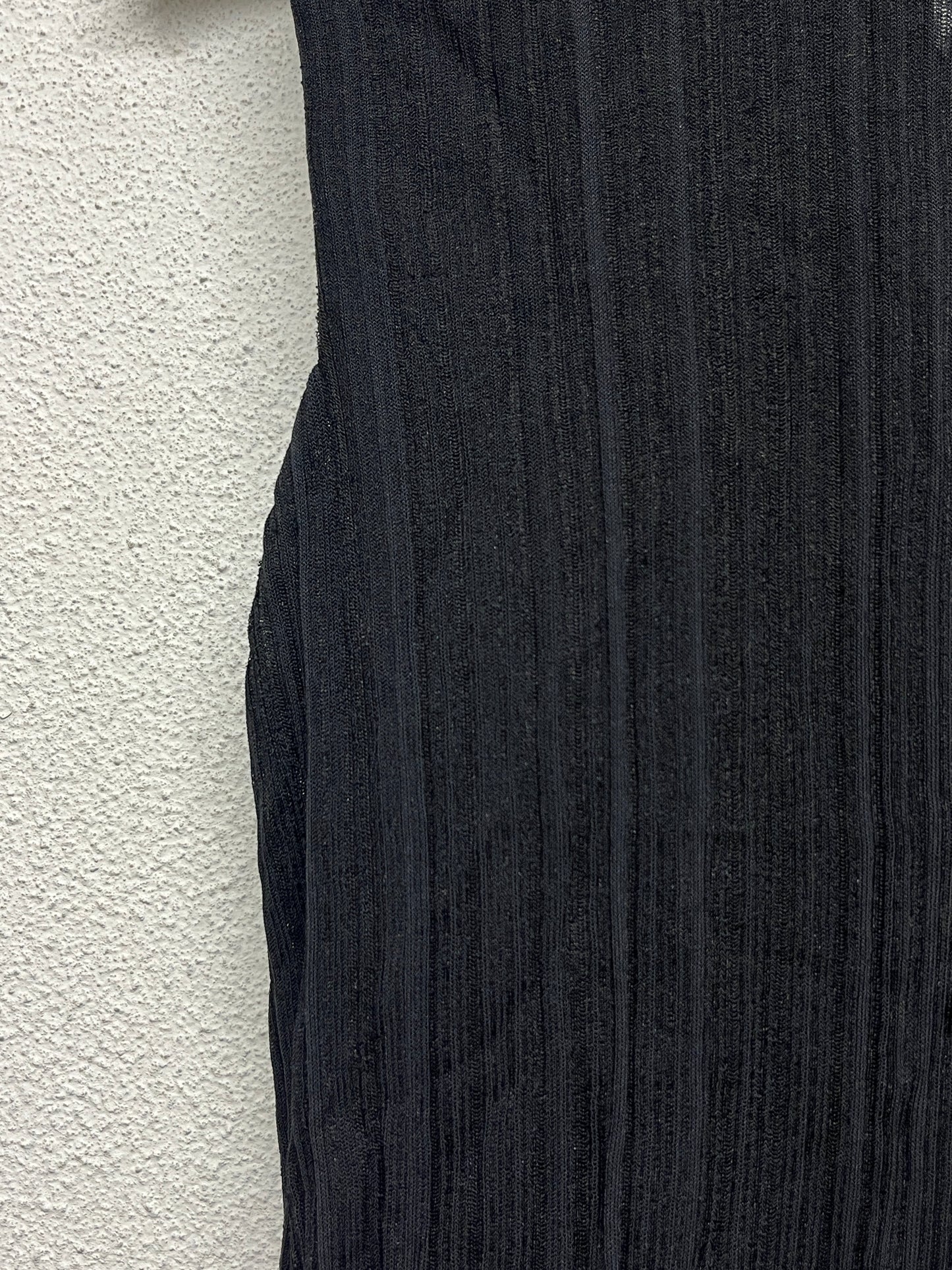 MAX MARA black pleated twin set with maxi skirt (XS)