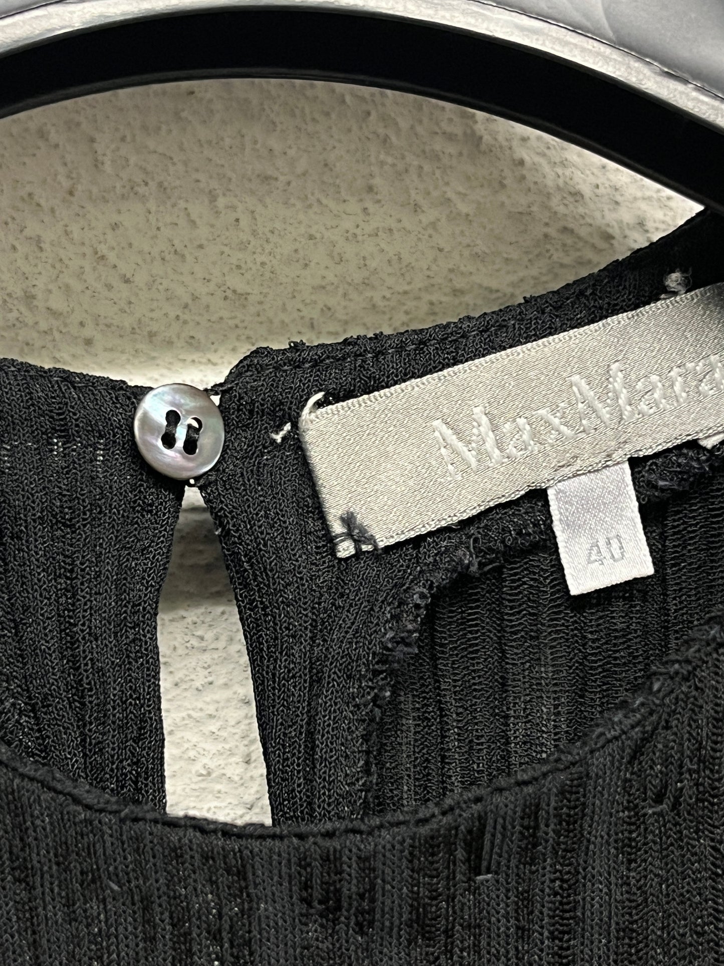 MAX MARA black pleated twin set with maxi skirt (XS)