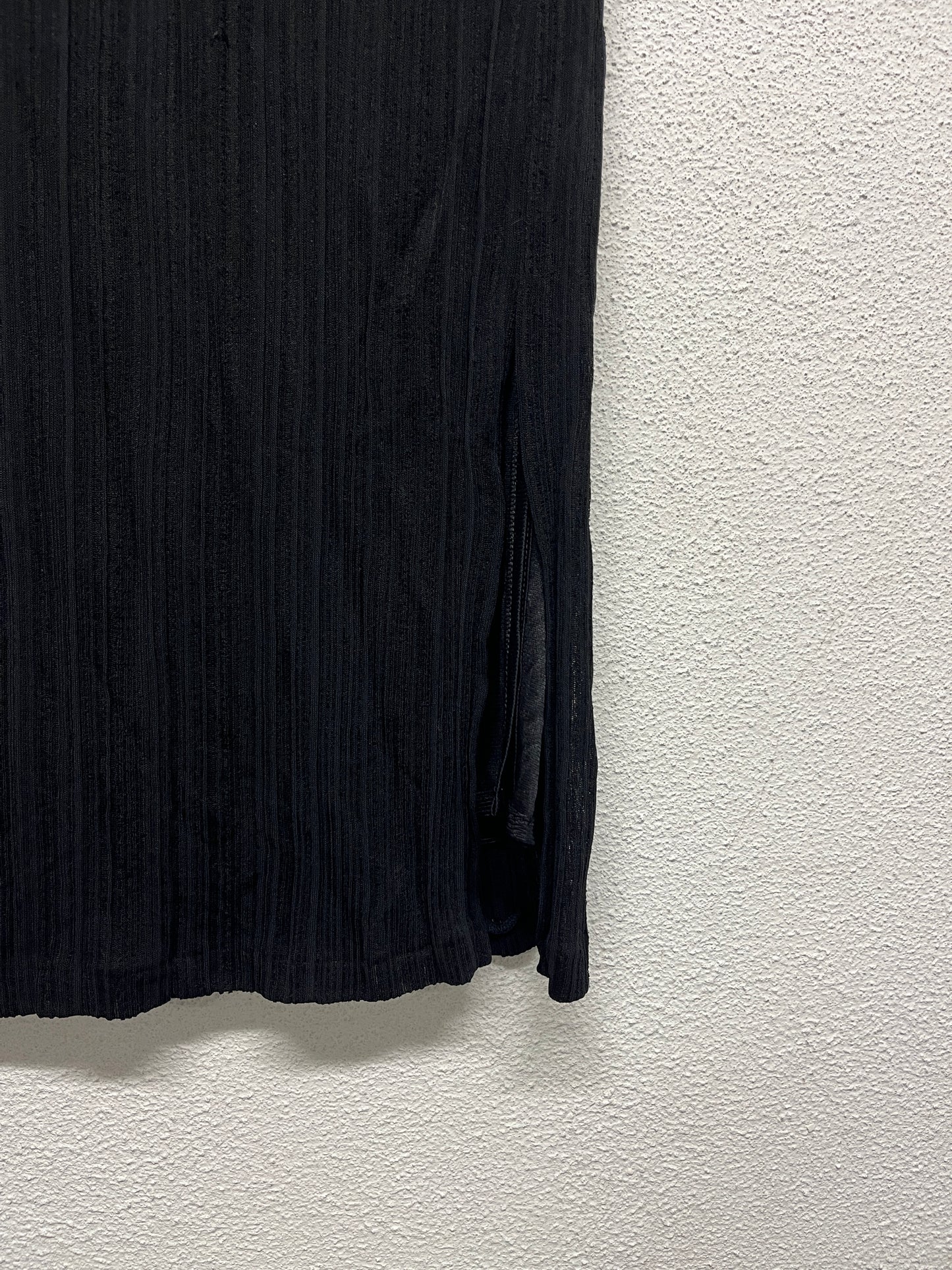 MAX MARA black pleated twin set with maxi skirt (XS)