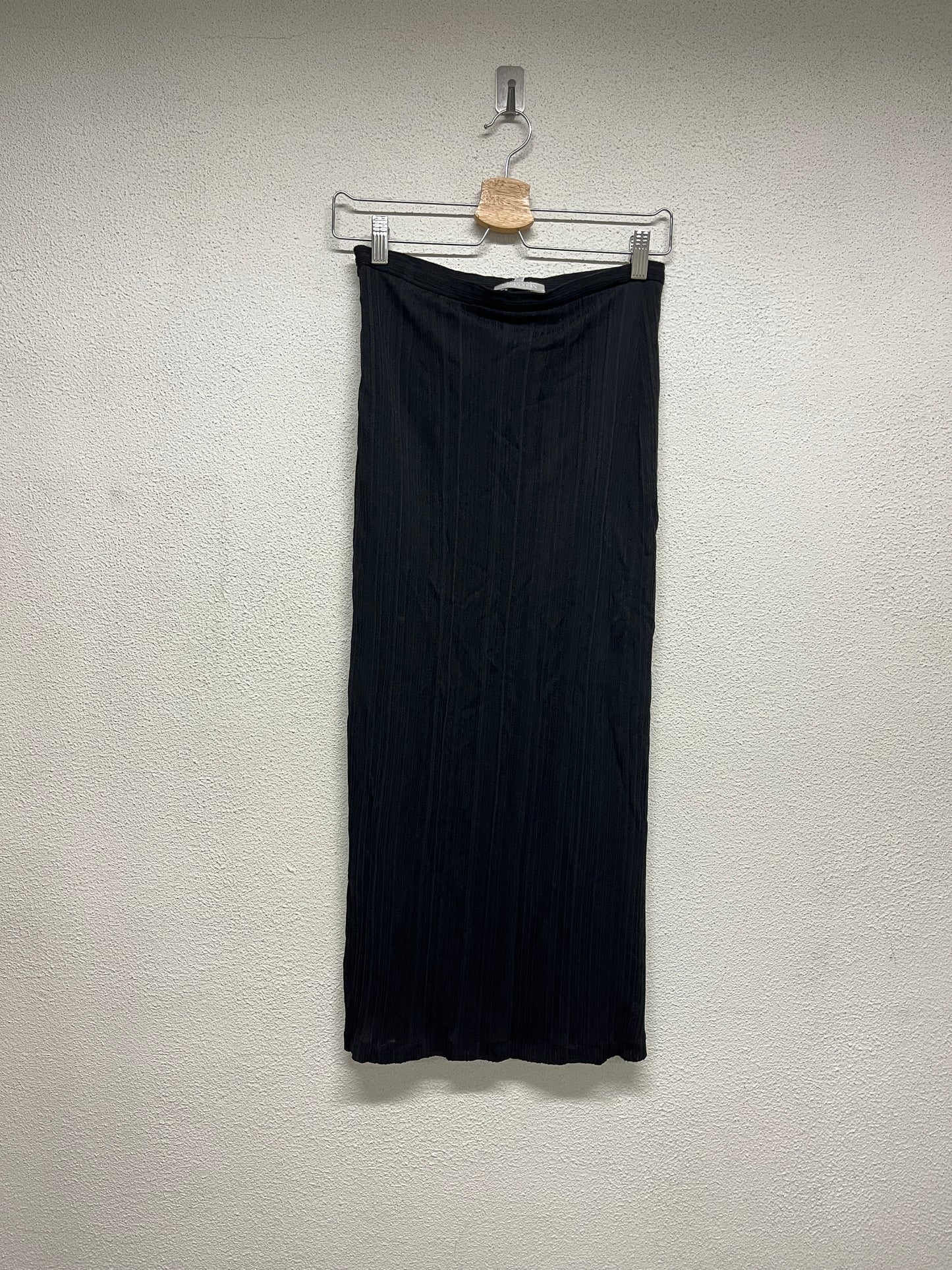 MAX MARA black pleated twin set with maxi skirt (XS)