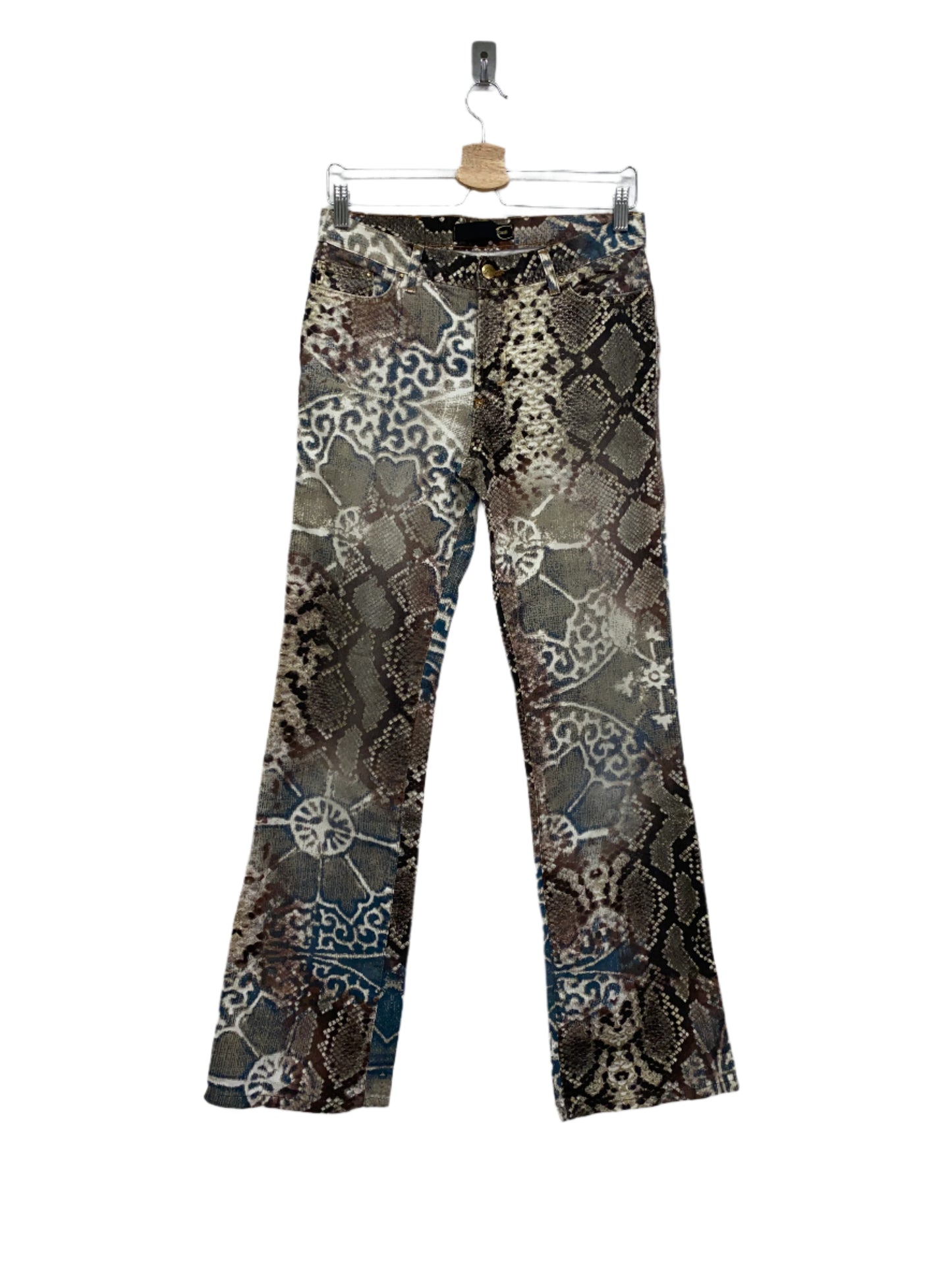 ROBERTO CAVALLI abstract pattern trousers (M)