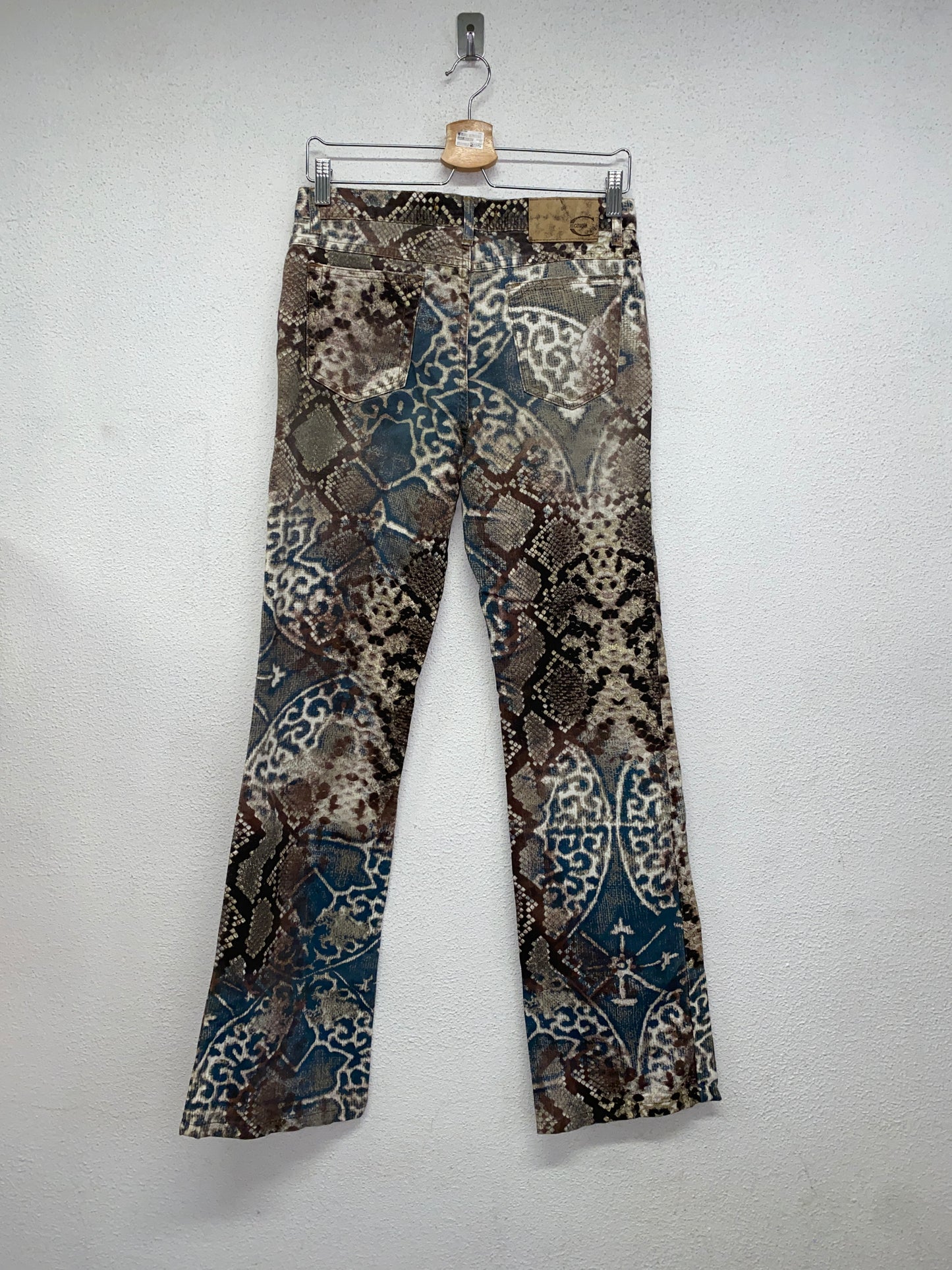 ROBERTO CAVALLI abstract pattern trousers (M)