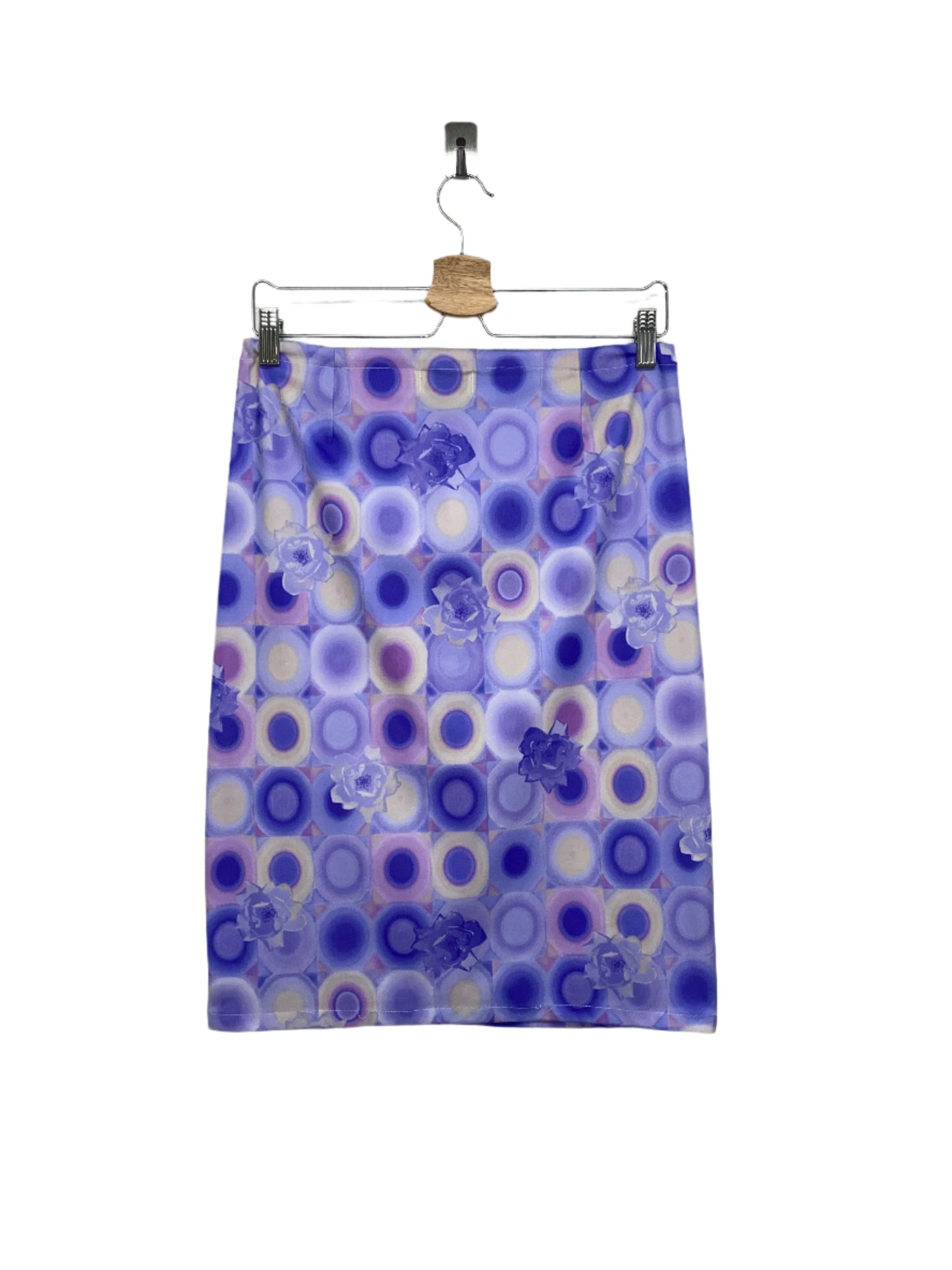VINTAGE printed midi skirt (M)