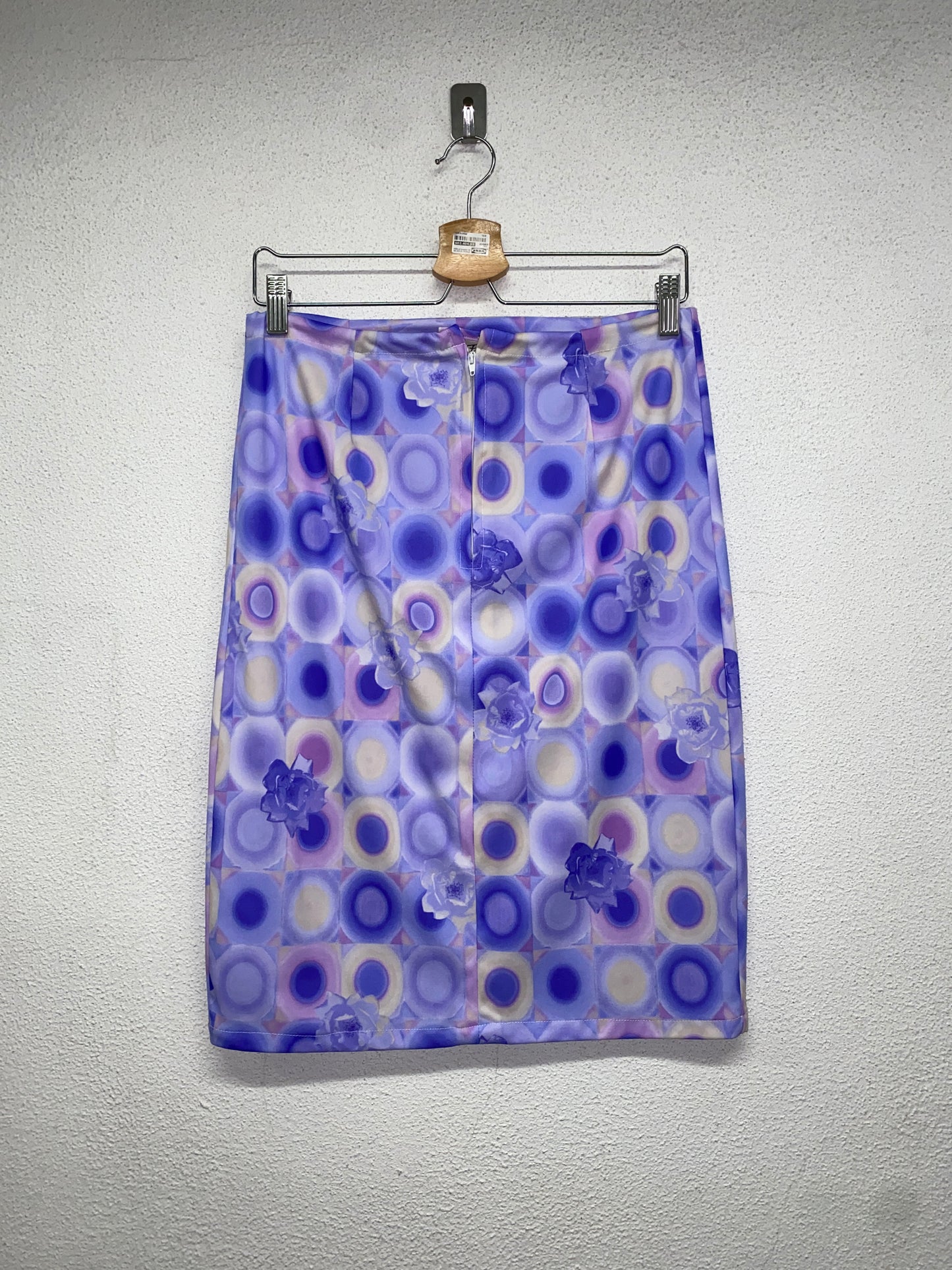 VINTAGE printed midi skirt (M)