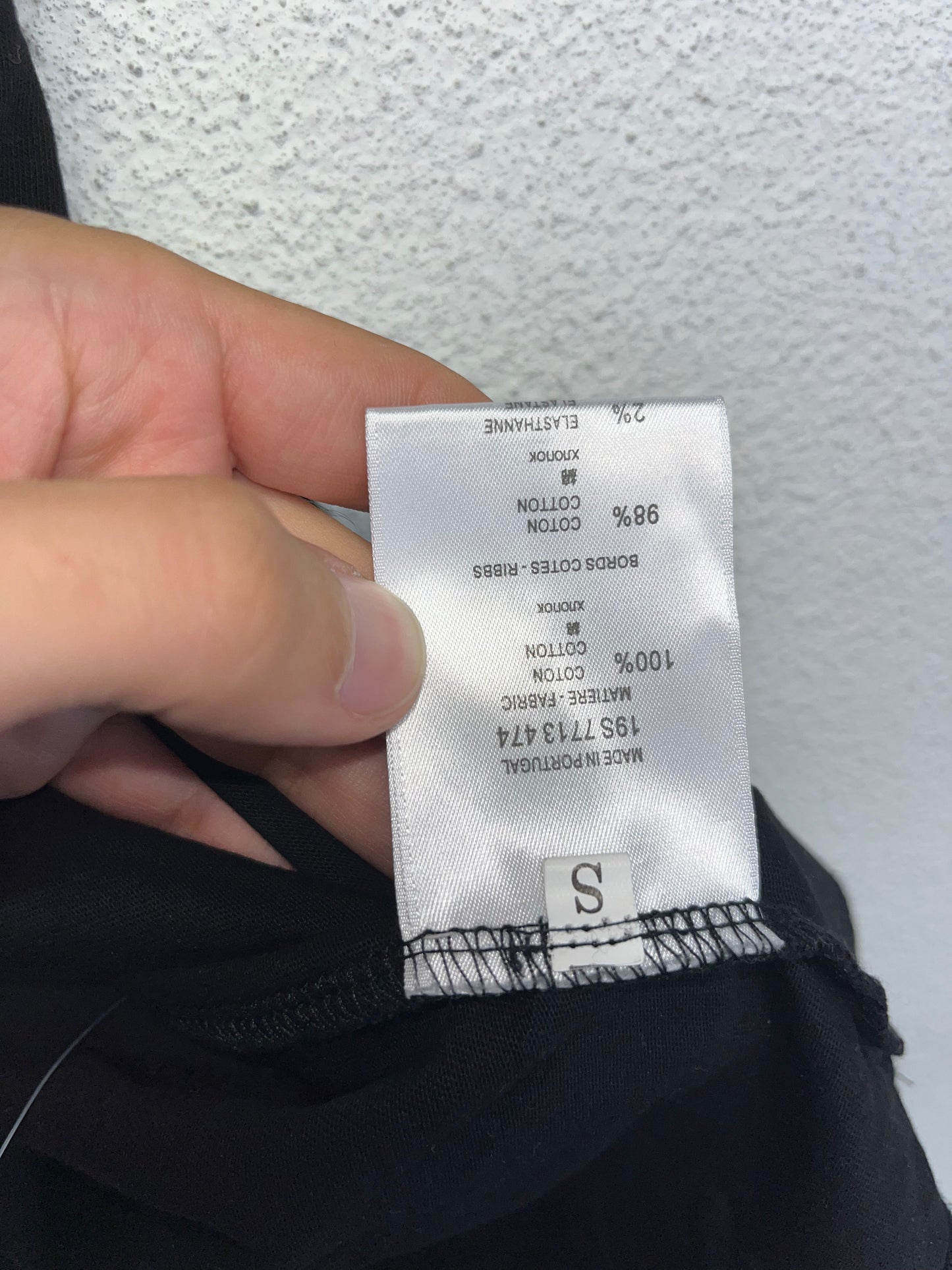 GIVENCHY sequin black t-shirt (S)