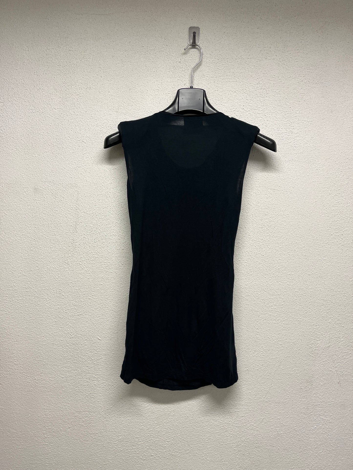 LANVIN sleeveless sequin maxi top or mini dress with shoulder pads (XS)