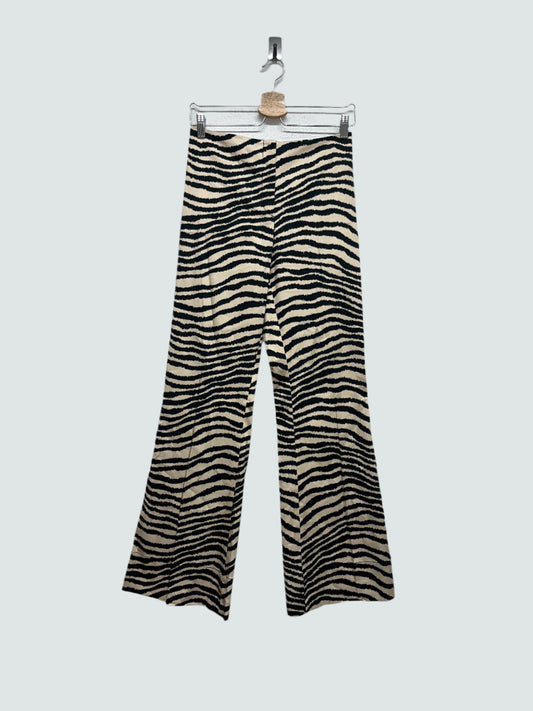 BY MALENE BIRGER zebra print flared trousers (XS)