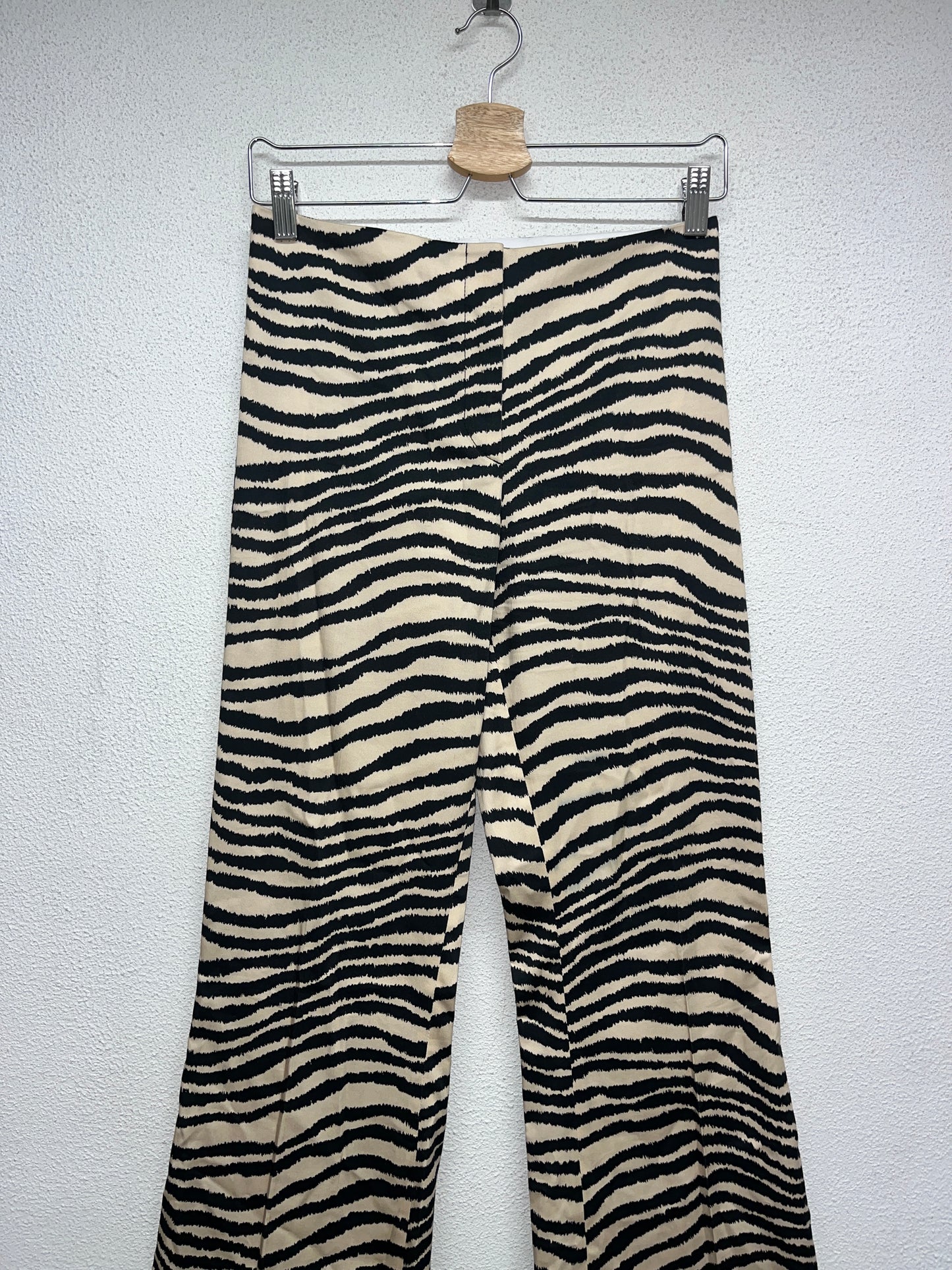 BY MALENE BIRGER zebra print flared trousers (XS)
