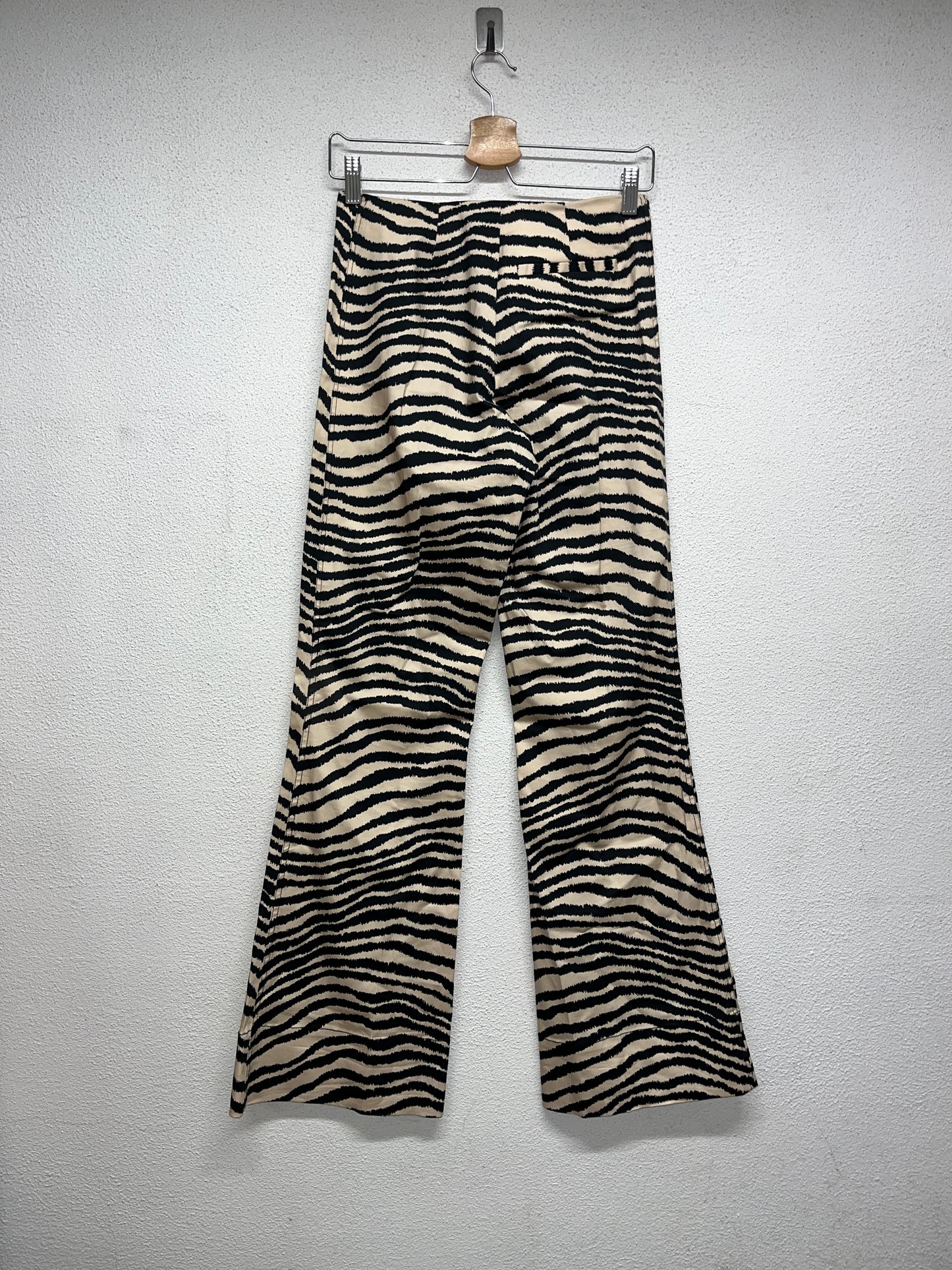 BY MALENE BIRGER zebra print flared trousers (XS)