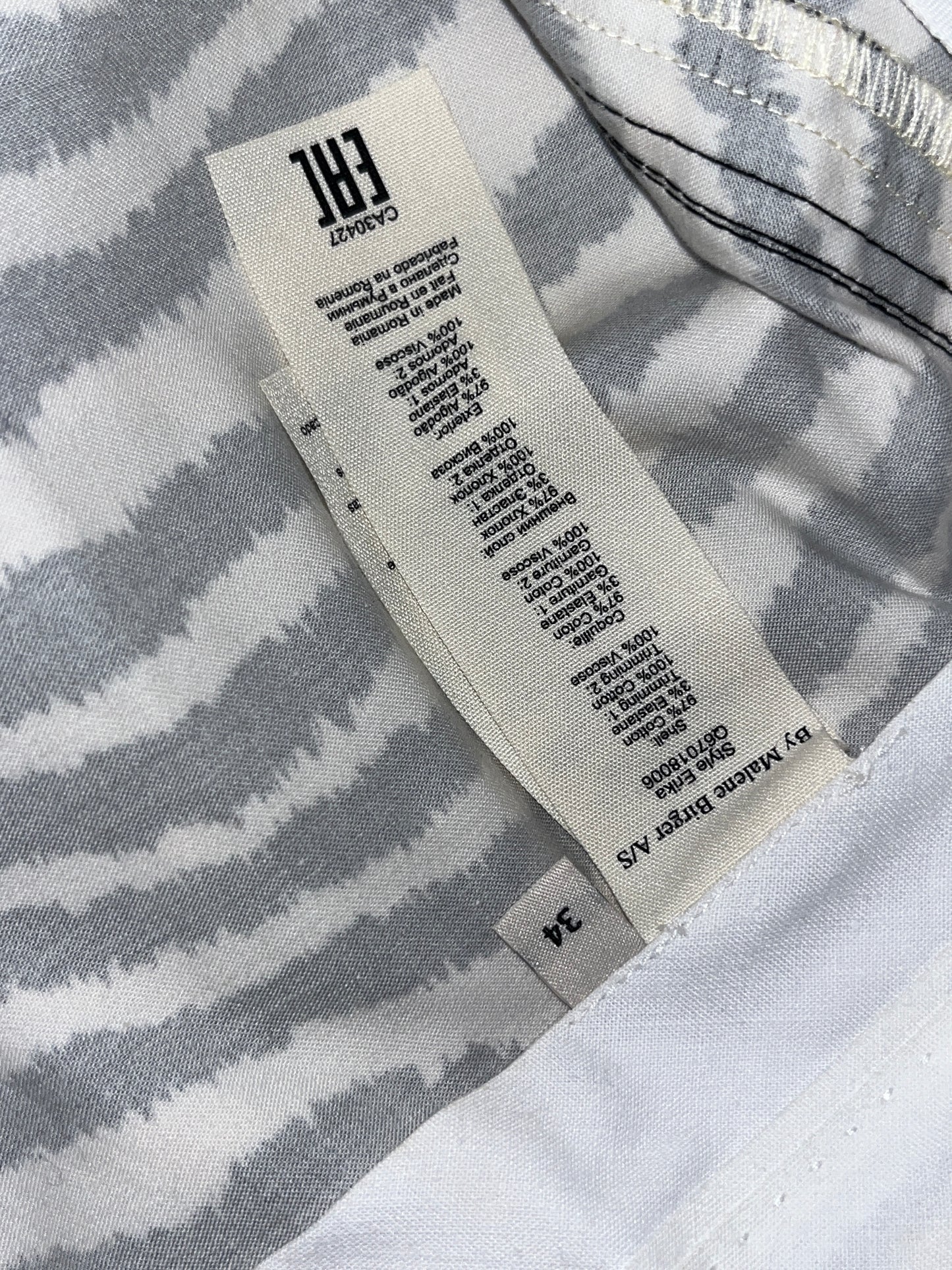 BY MALENE BIRGER zebra print flared trousers (XS)