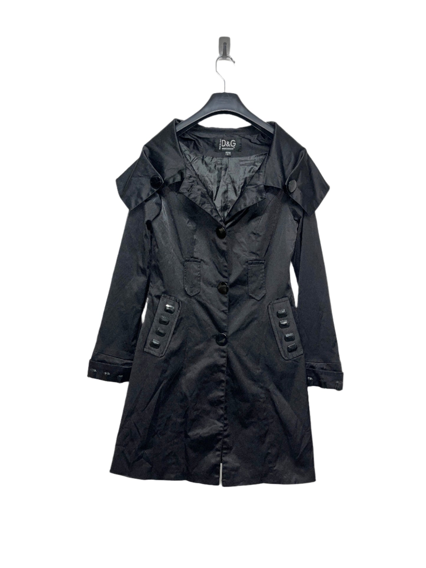 DOLCE & GABBANA nylon cargo parka with oversized collar (L)