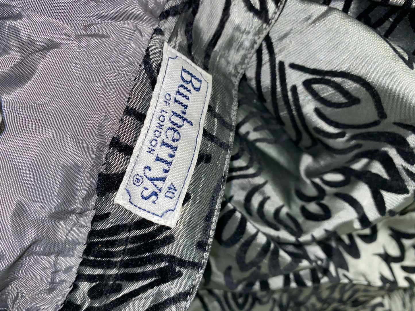 BURBERRY grey double-layer skirt (XS)