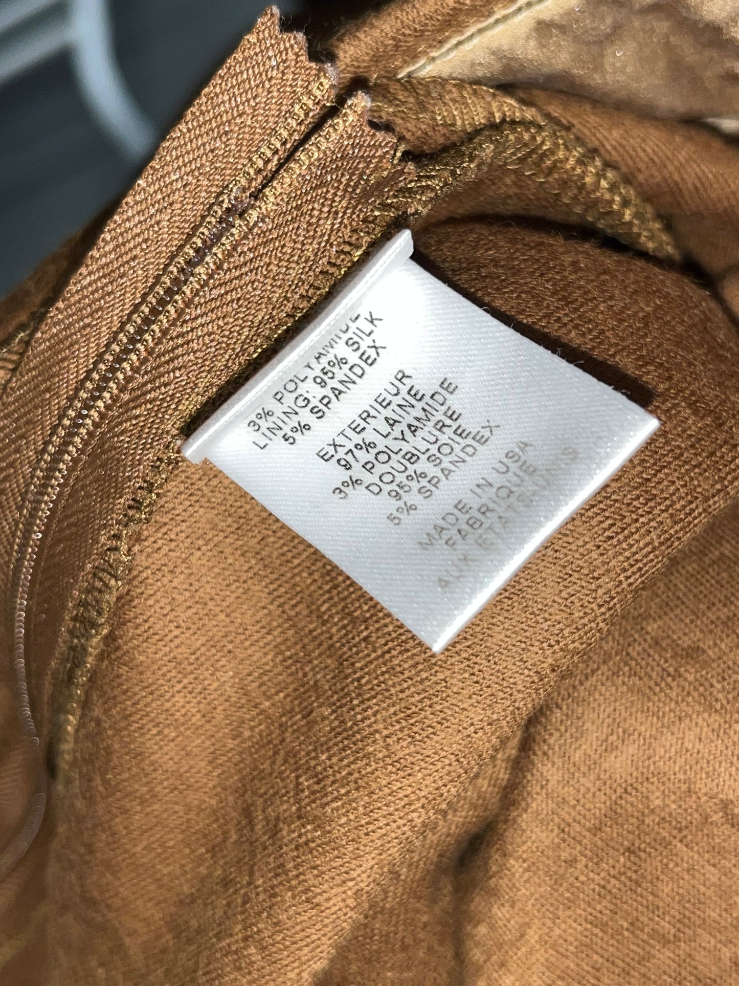 DIANE VON FÜRSTENBERG brown wool skirt (36/S)