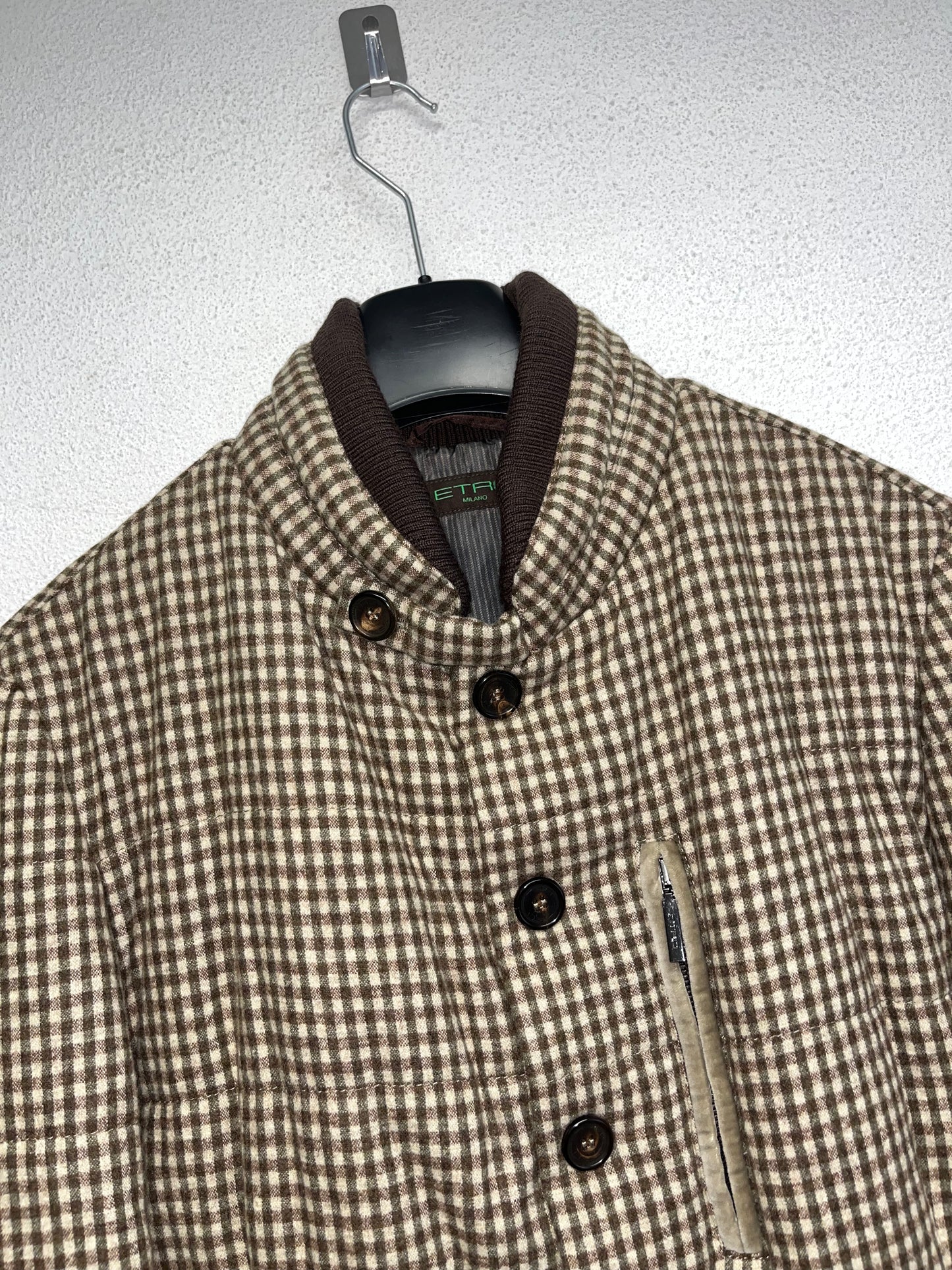 ETRO brown wool puffer jacket (M/L)