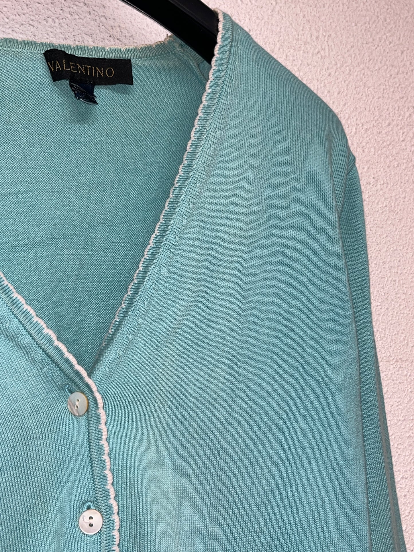 VALENTINO turquoise cardigan (S)