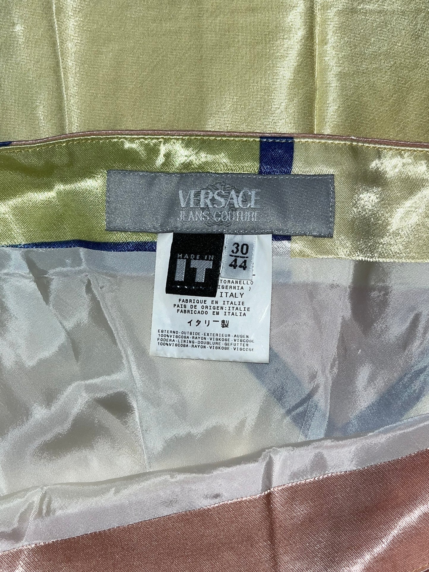 VERSACE viscose multicolor Skirt (30/44/M)