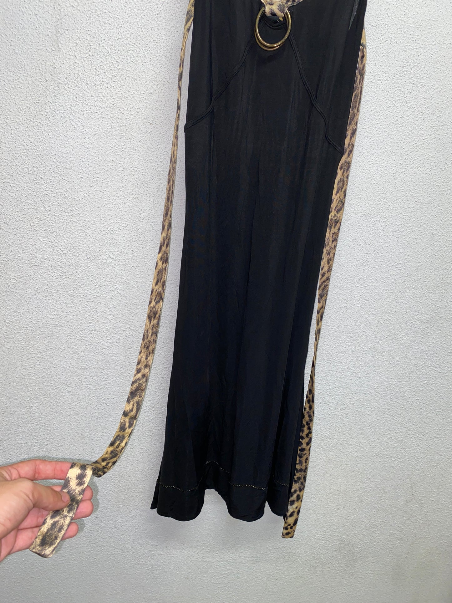 JUST CAVALLI black viscose dress (42/M)