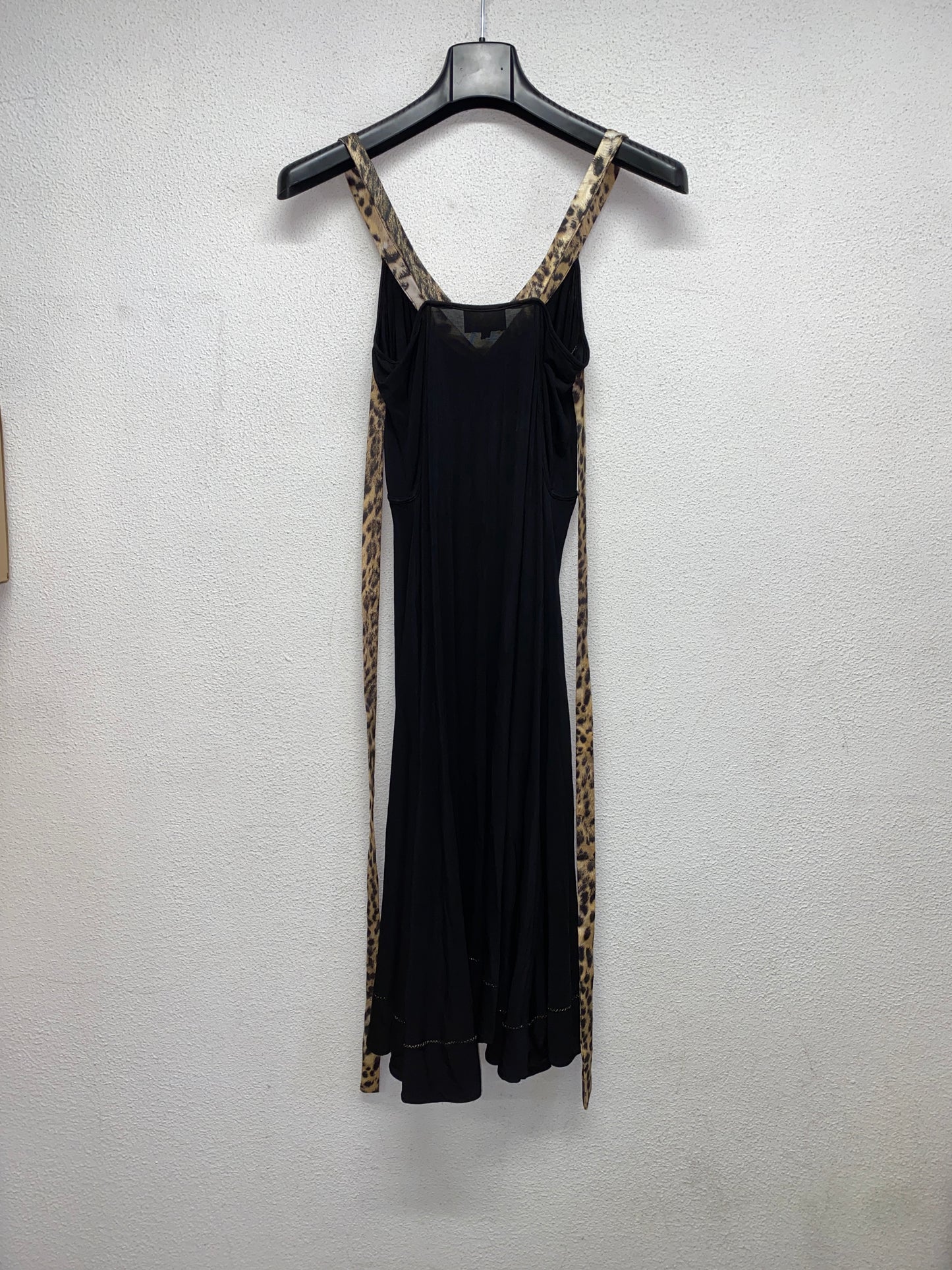 JUST CAVALLI black viscose dress (42/M)