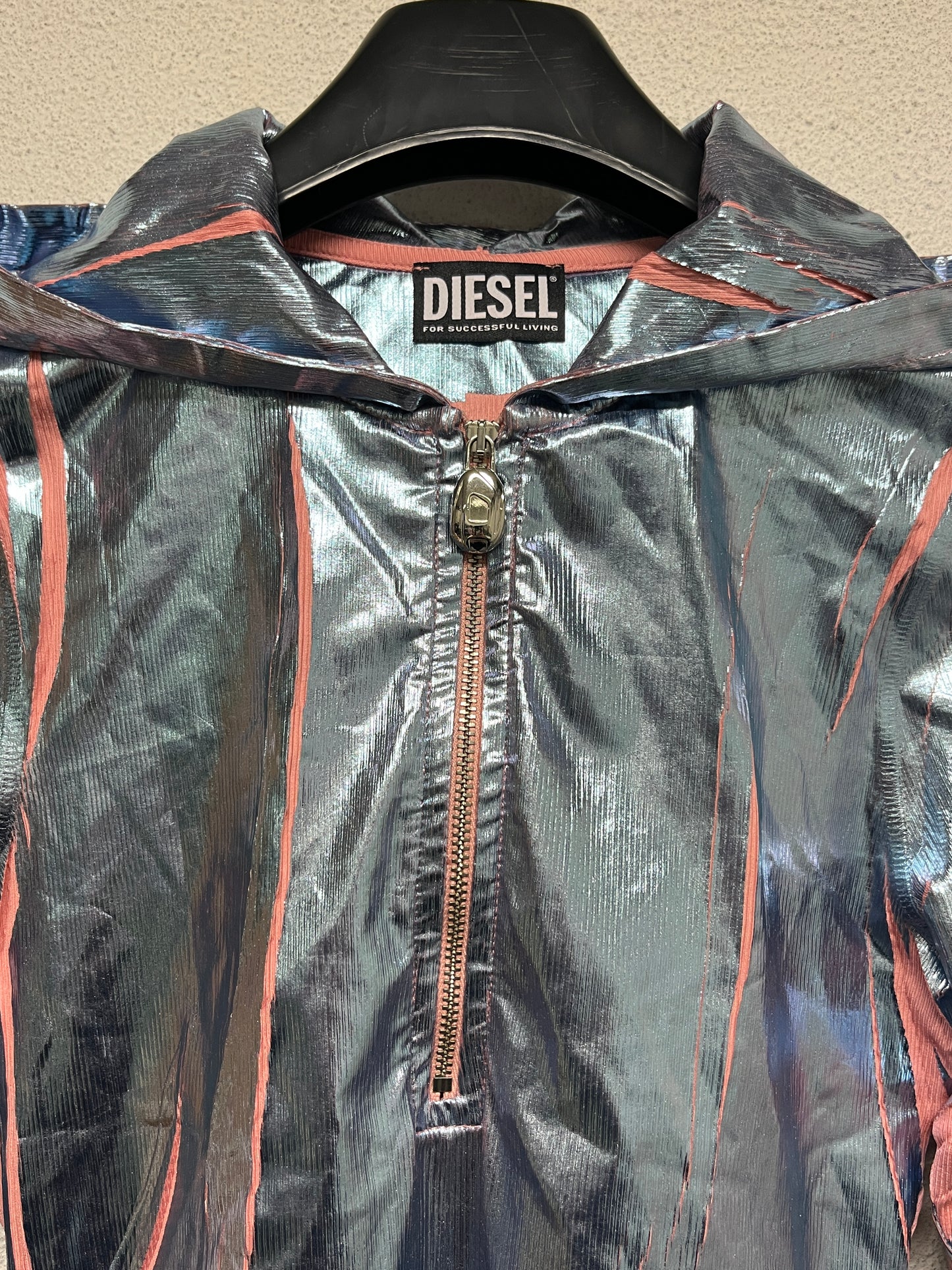 DIESEL by Glenn Martens metallic blue and pink twin set (M)