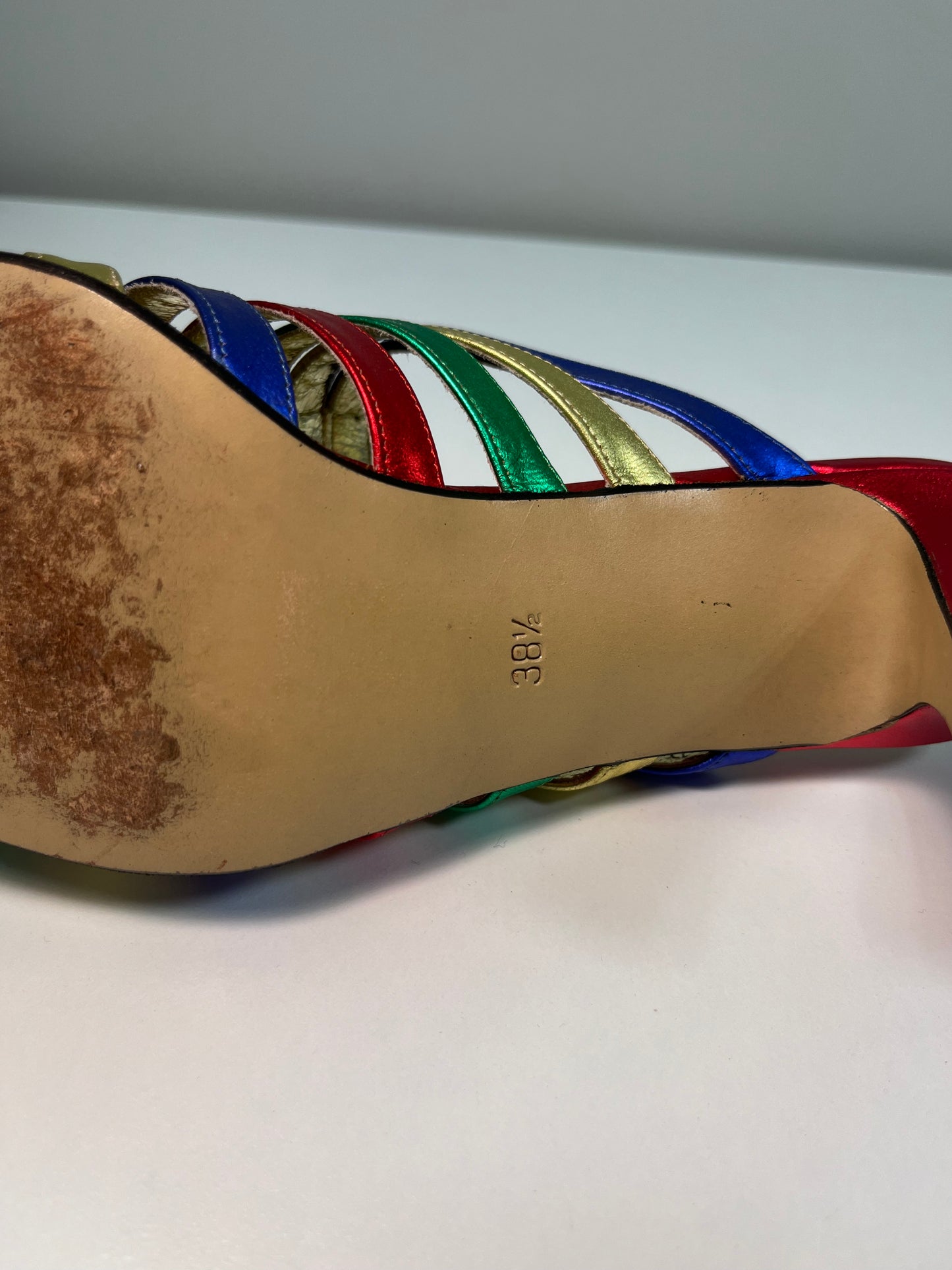 BALLY multicolour leather mules (38.5)