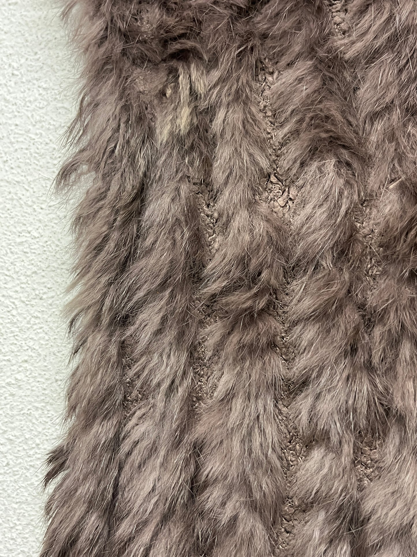 VINTAGE real fur tube top or scarf (M)