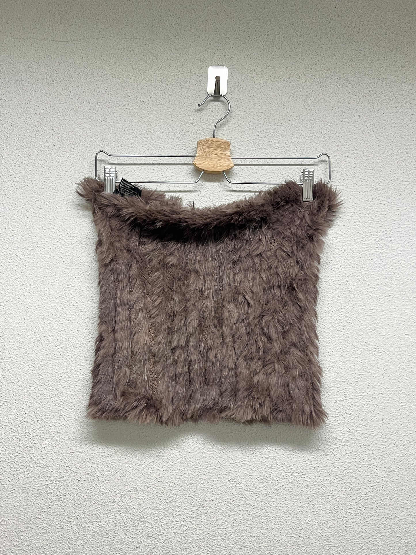 VINTAGE real fur tube top or scarf (M)