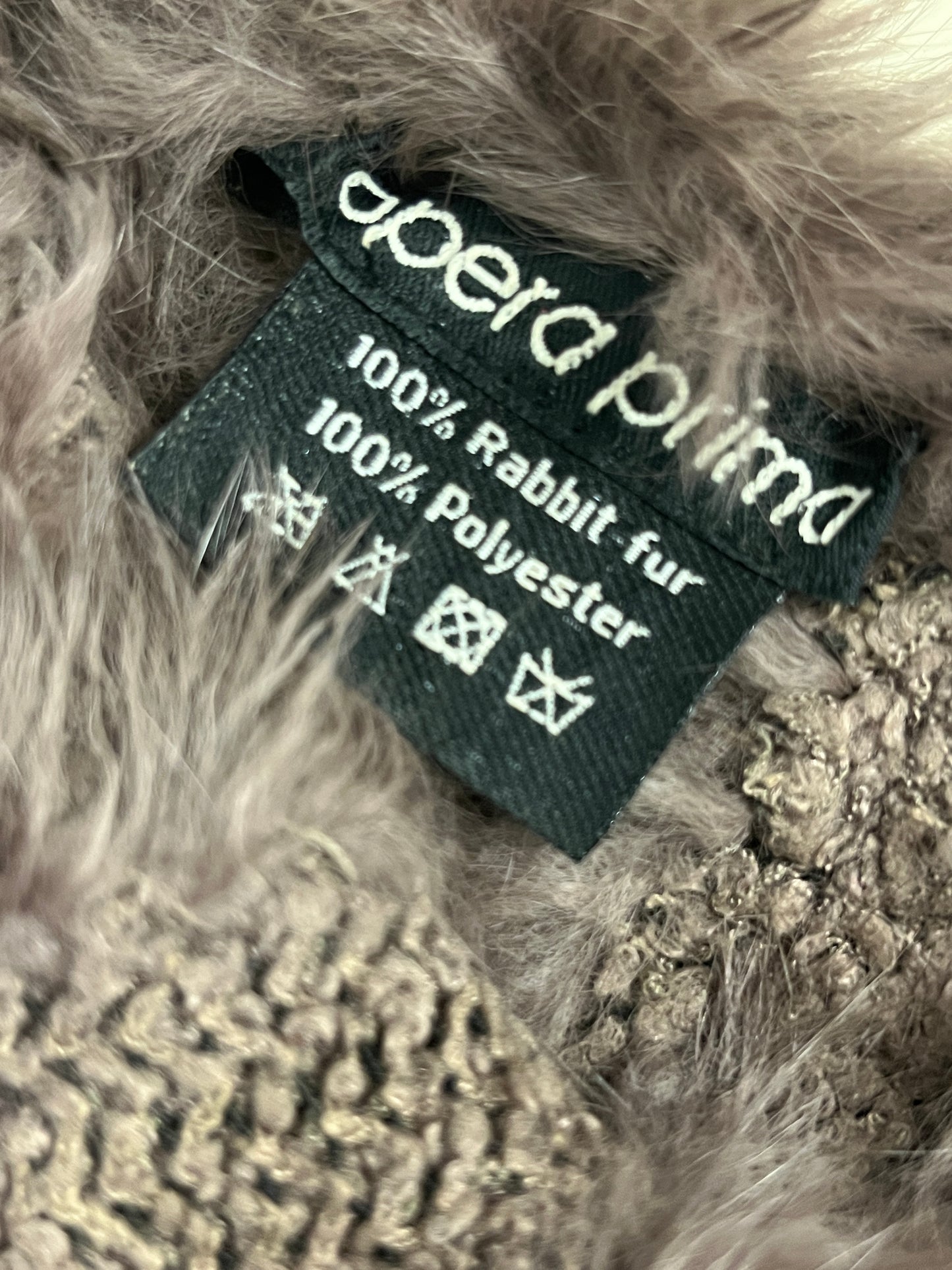 VINTAGE real fur tube top or scarf (M)